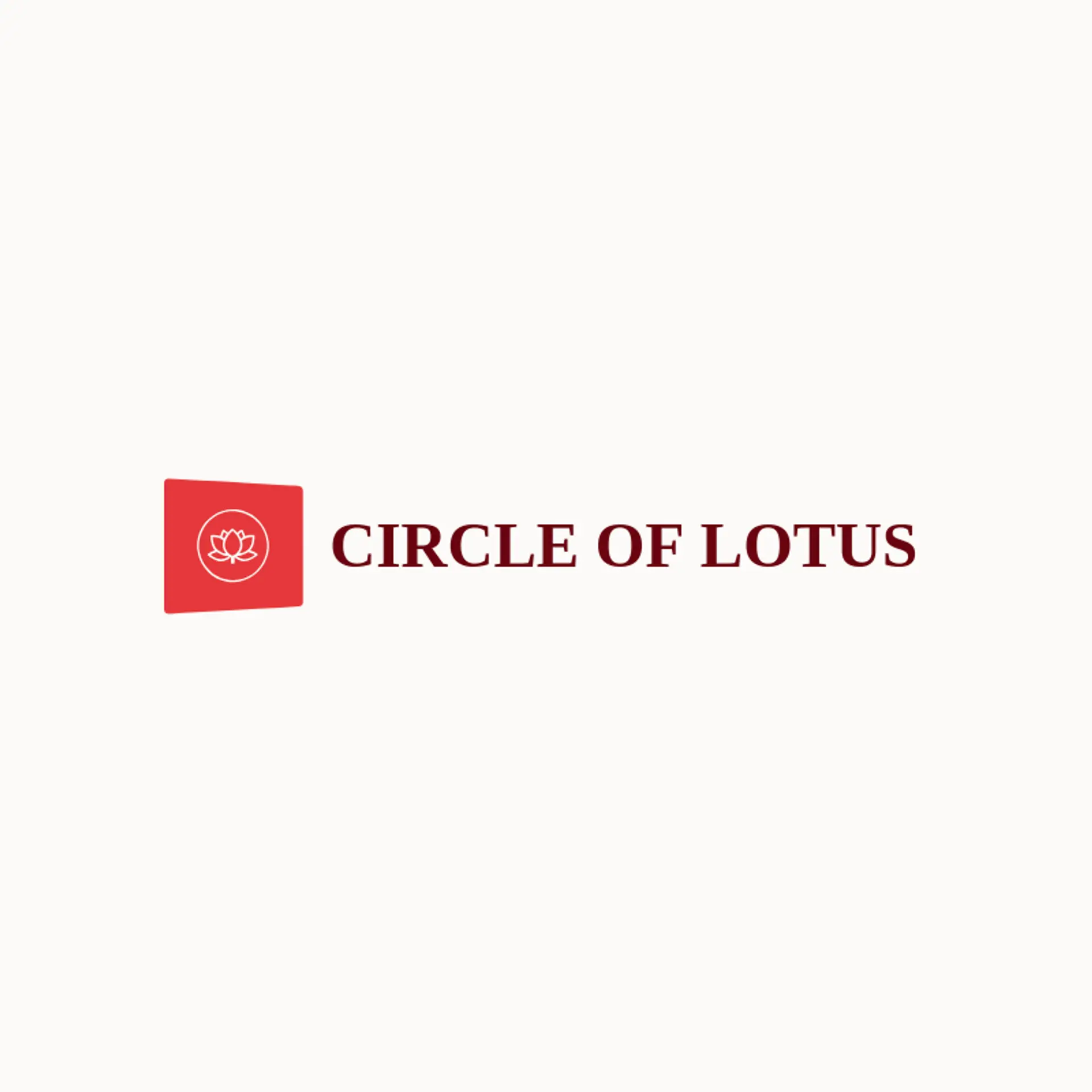 Circle of Lotus logo for buddhism