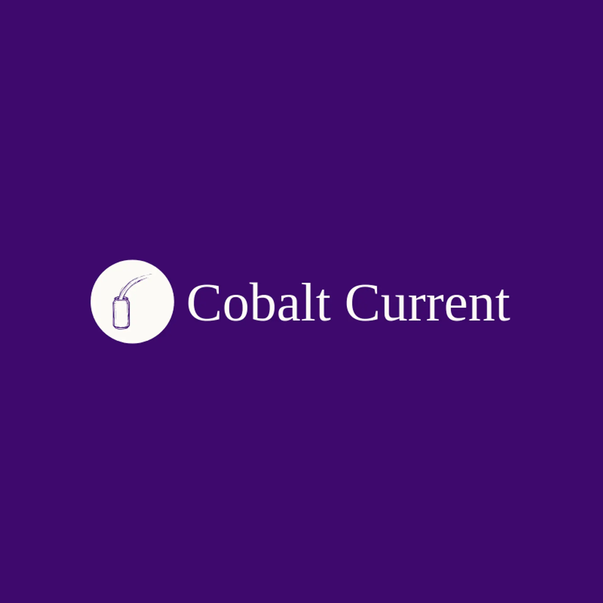 Cobalt Current logo for energy drink