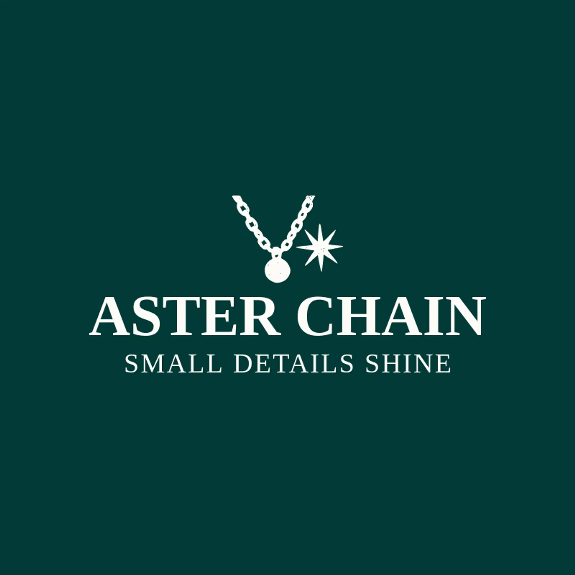 Aster Chain logo for necklace