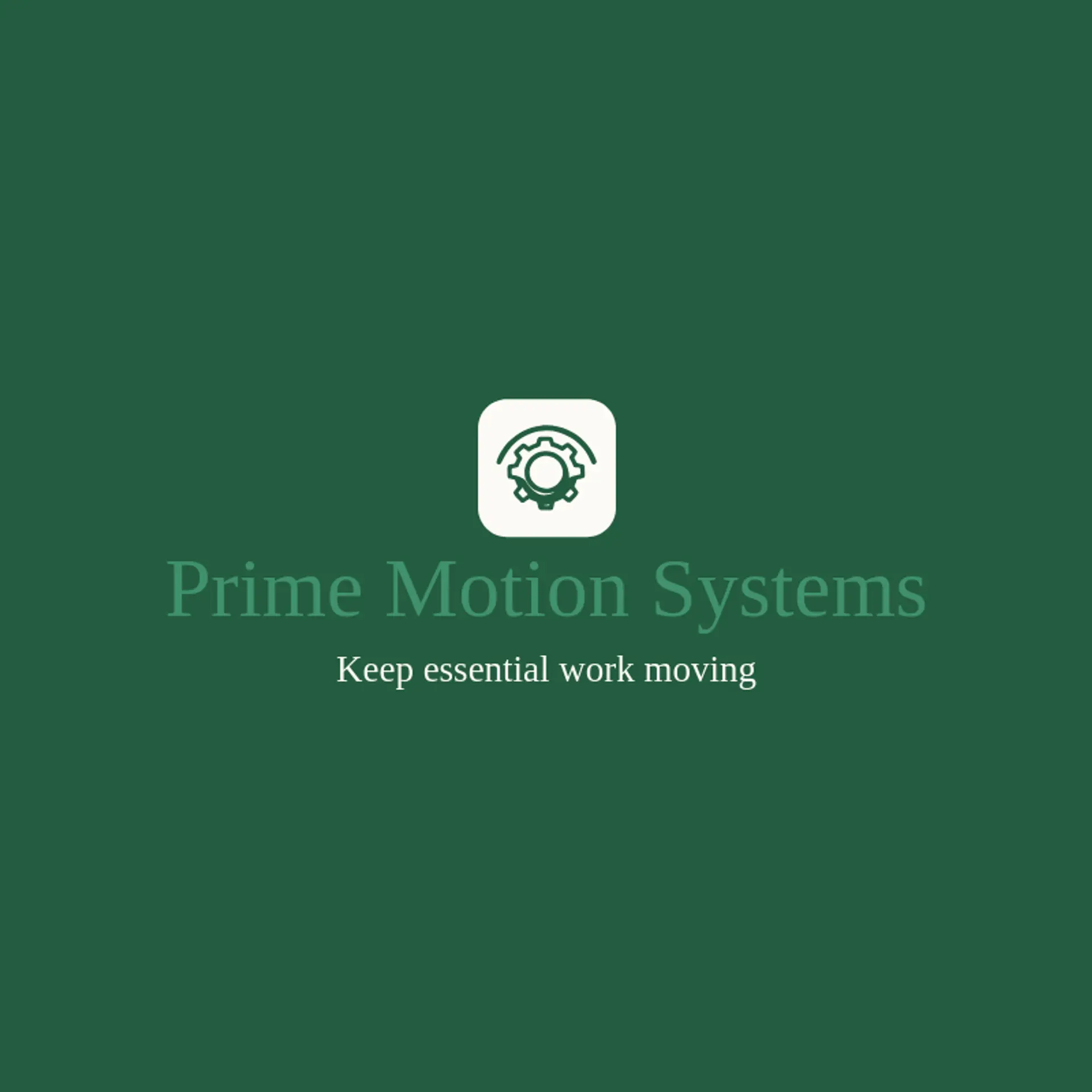 Prime Motion Systems logo for industry