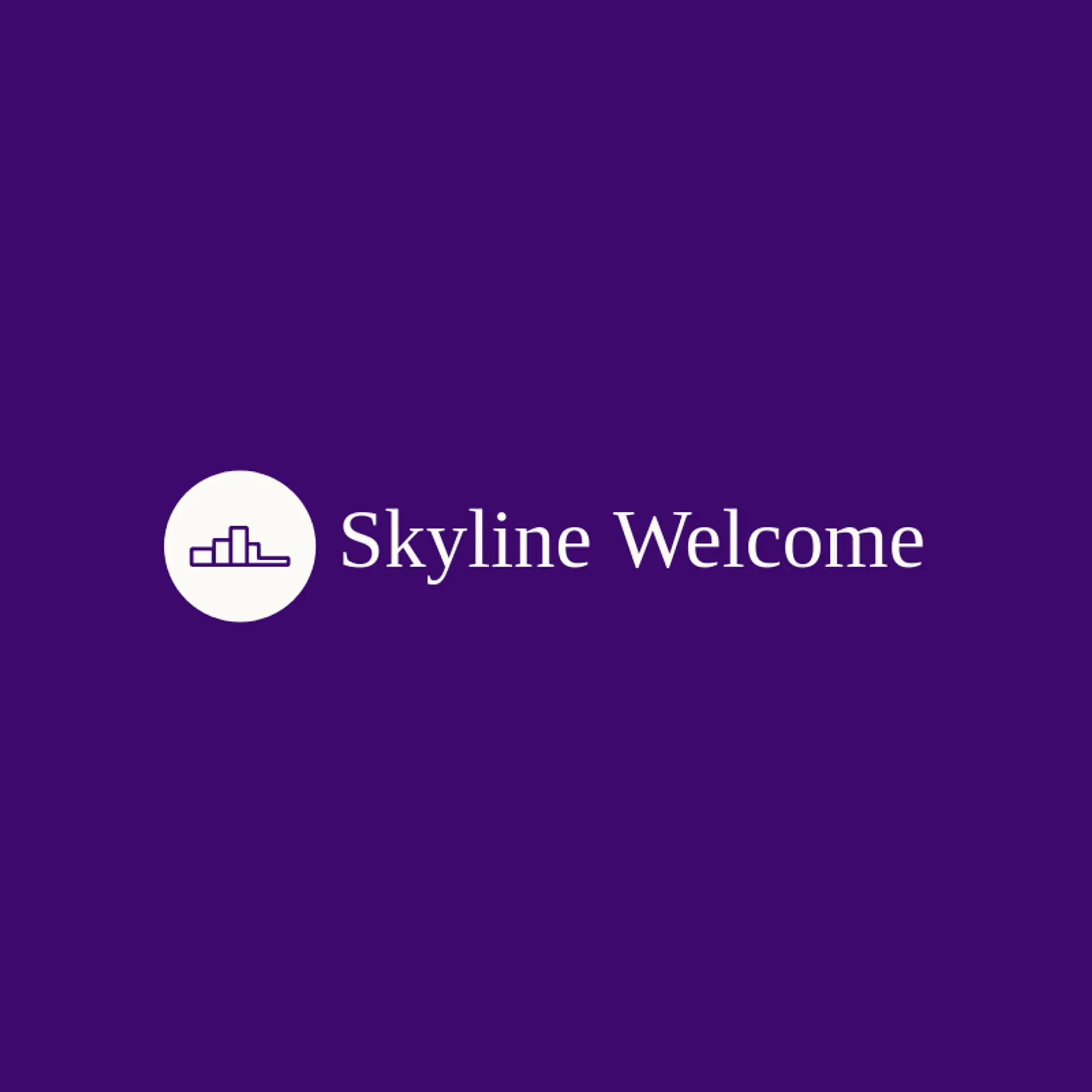 Skyline Welcome logo for immigration
