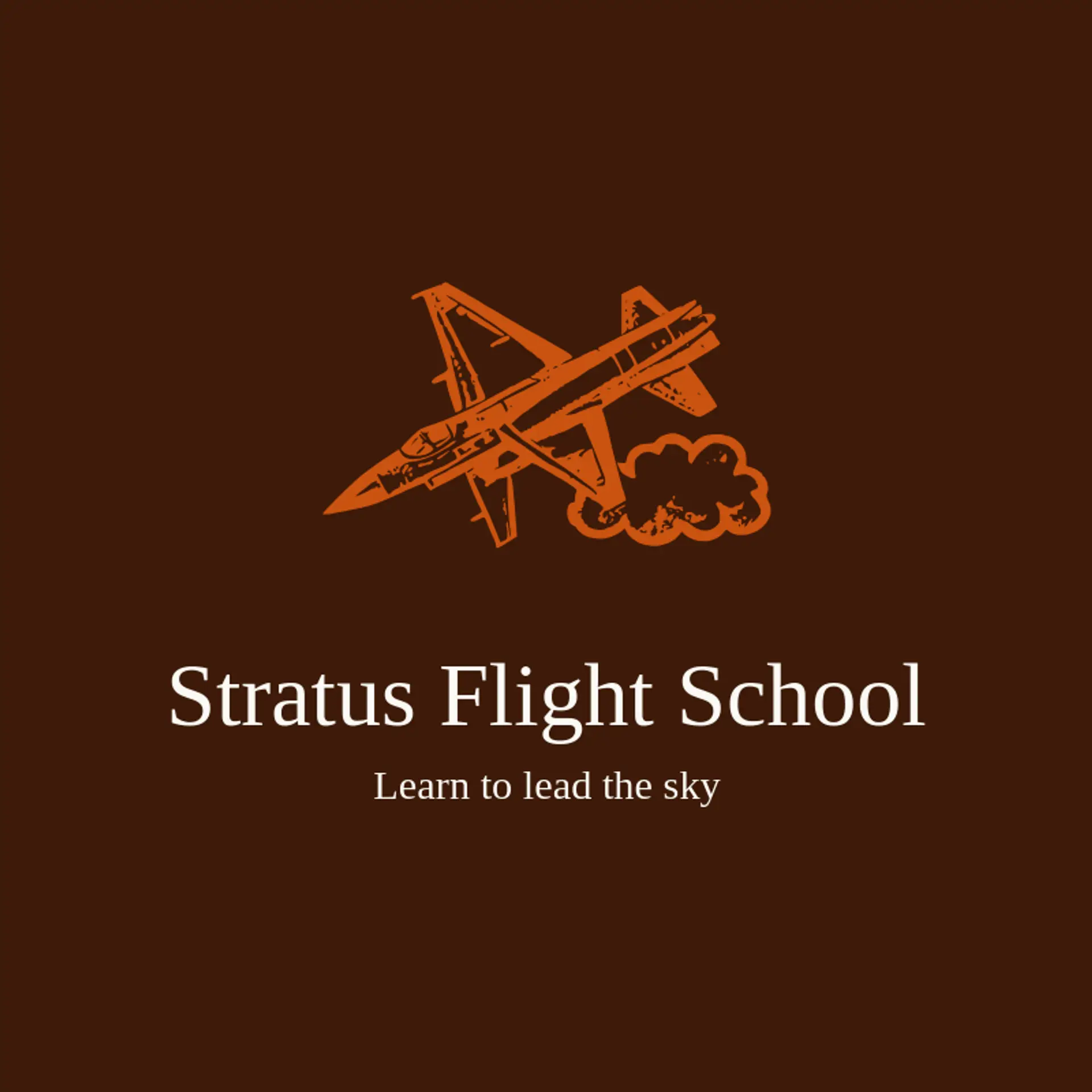 Stratus Flight School logo for airforce