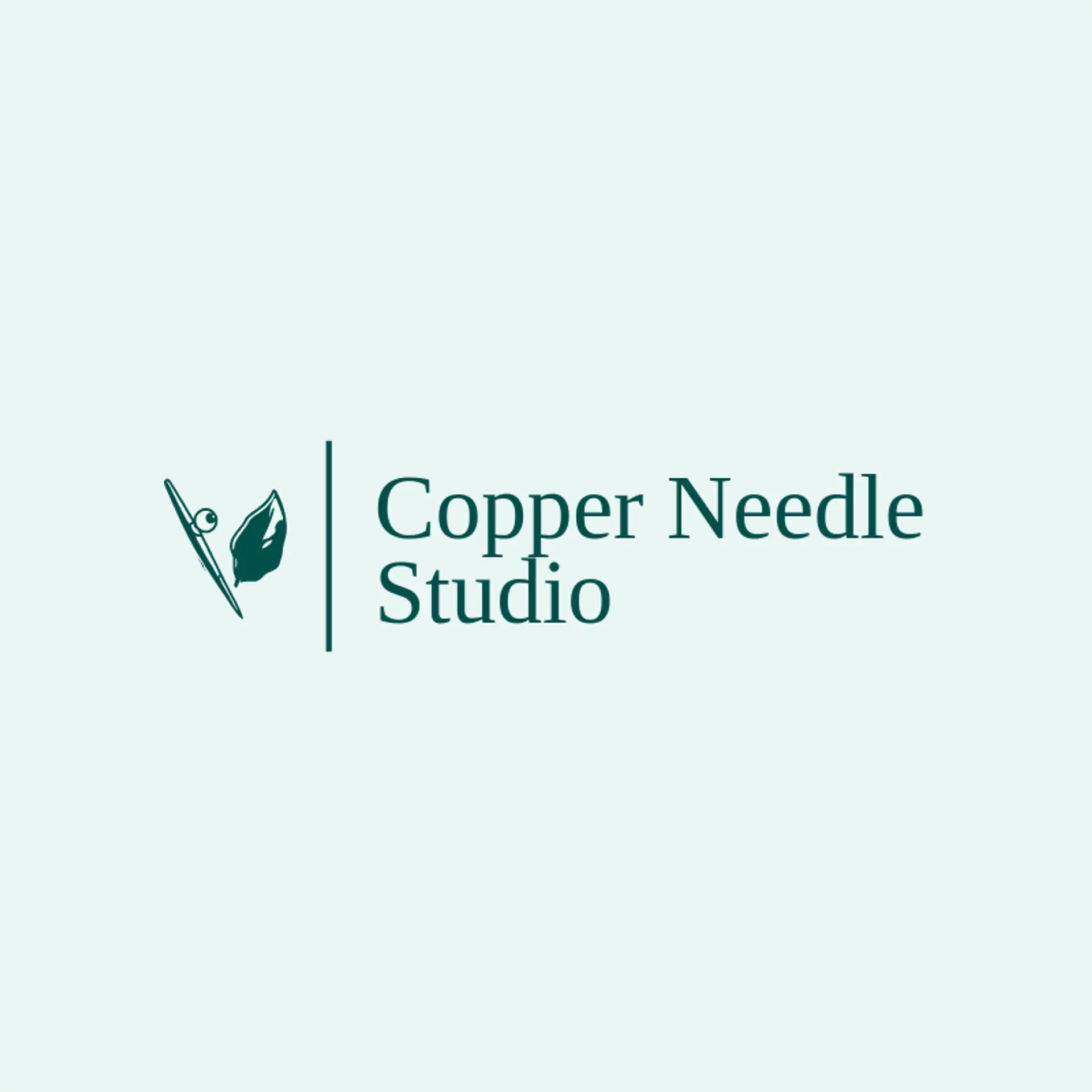 Copper Needle Studio logo for stitching