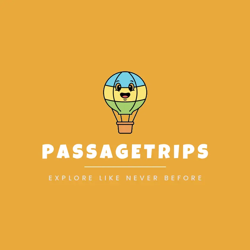 Hot air balloon travel logo