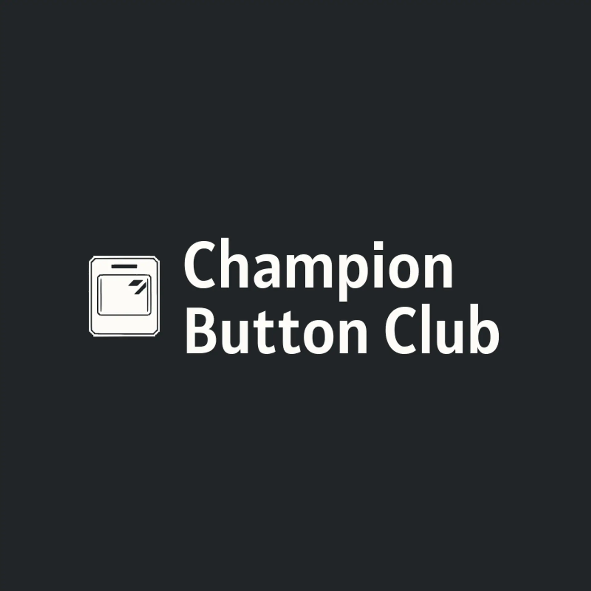 Champion Button Club logo for arcade