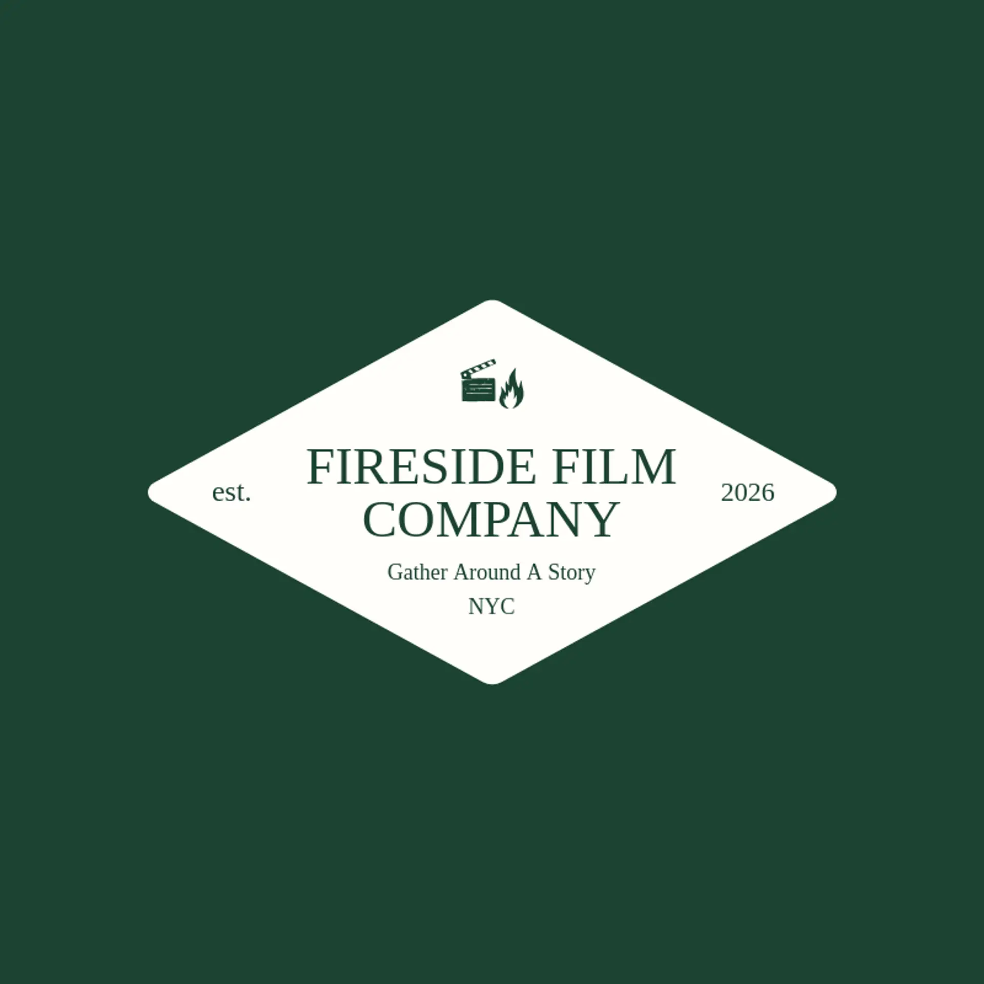 Fireside Film Company logo for media company