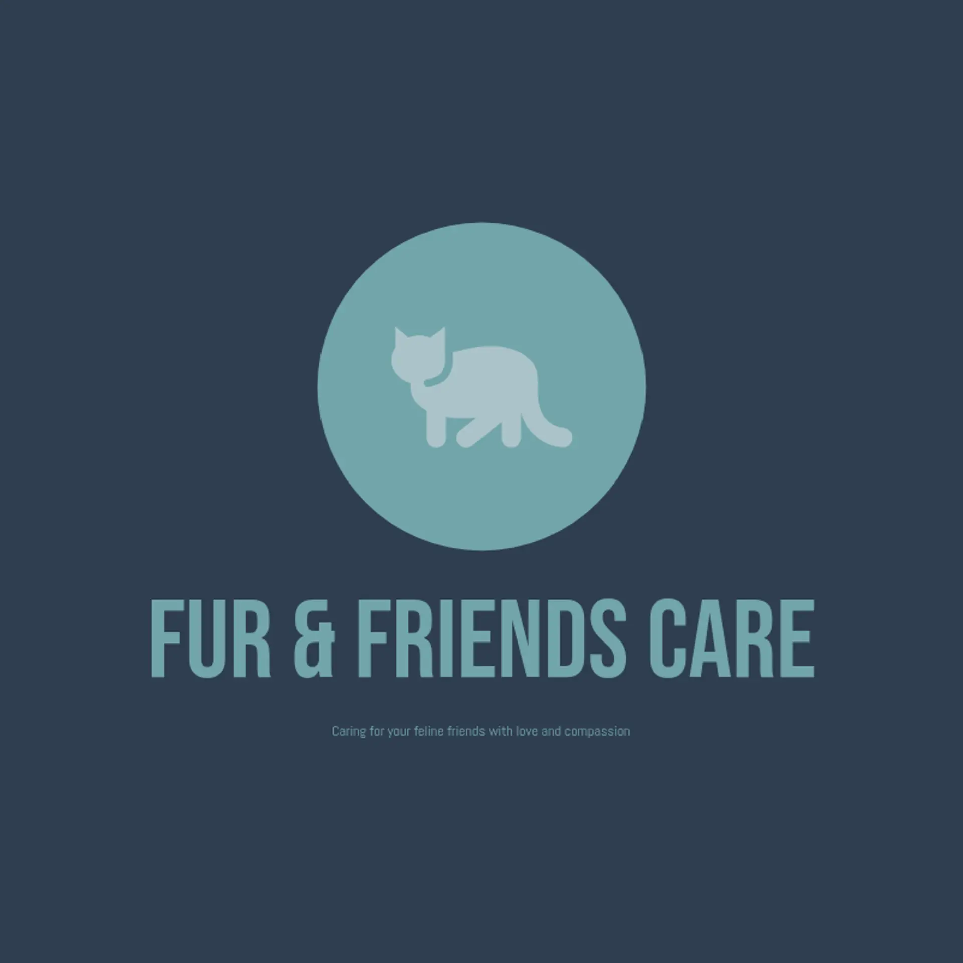 Fur & Friends Care logo for cat pet care