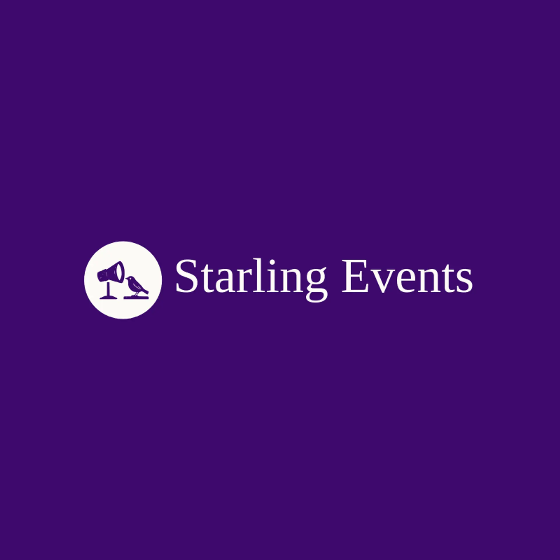 Starling Events logo for concert