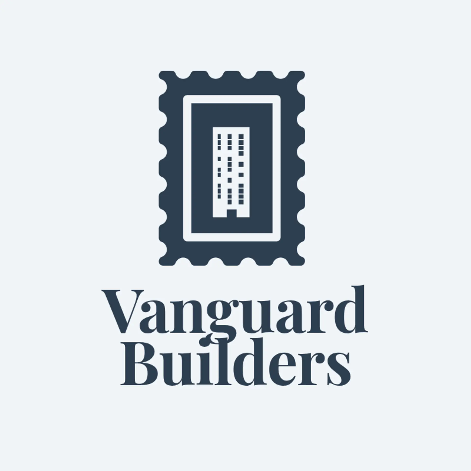 Vanguard Builders logo for commercial construction