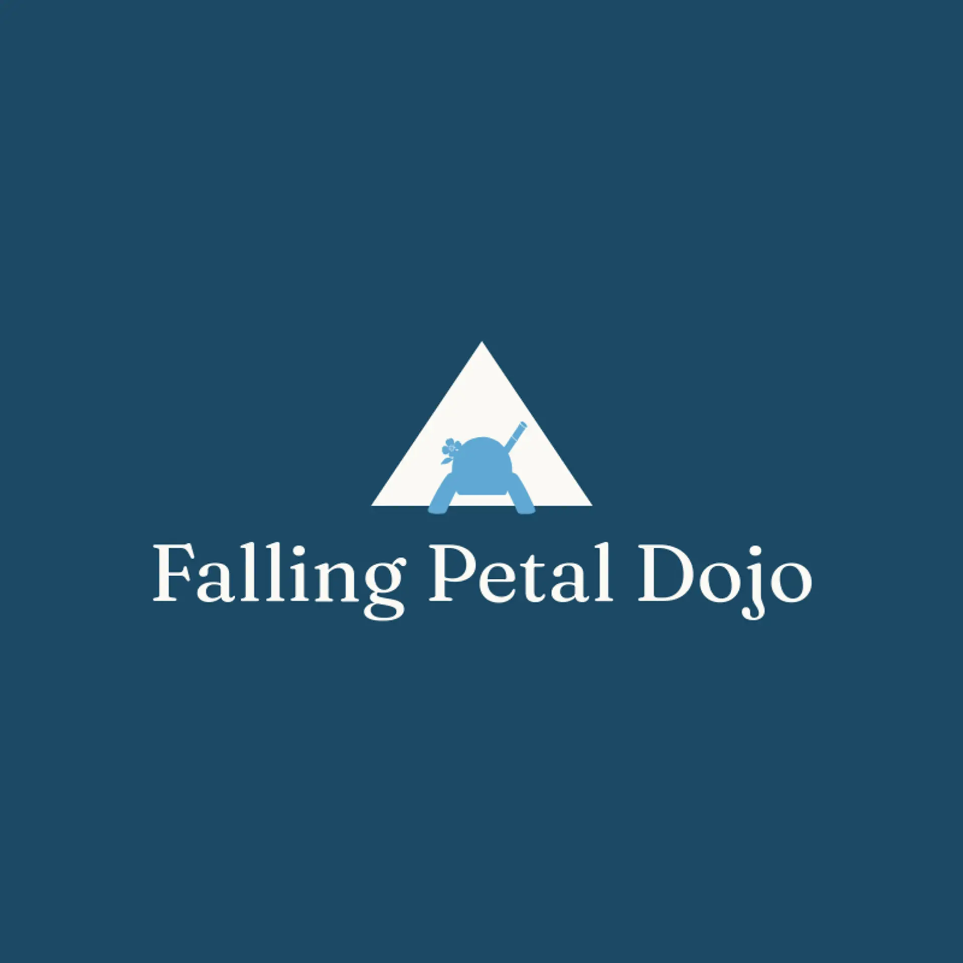 Falling Petal Dojo logo for samurai