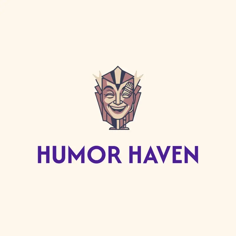 The stage name Humor Haven as a branded logo with a color icon