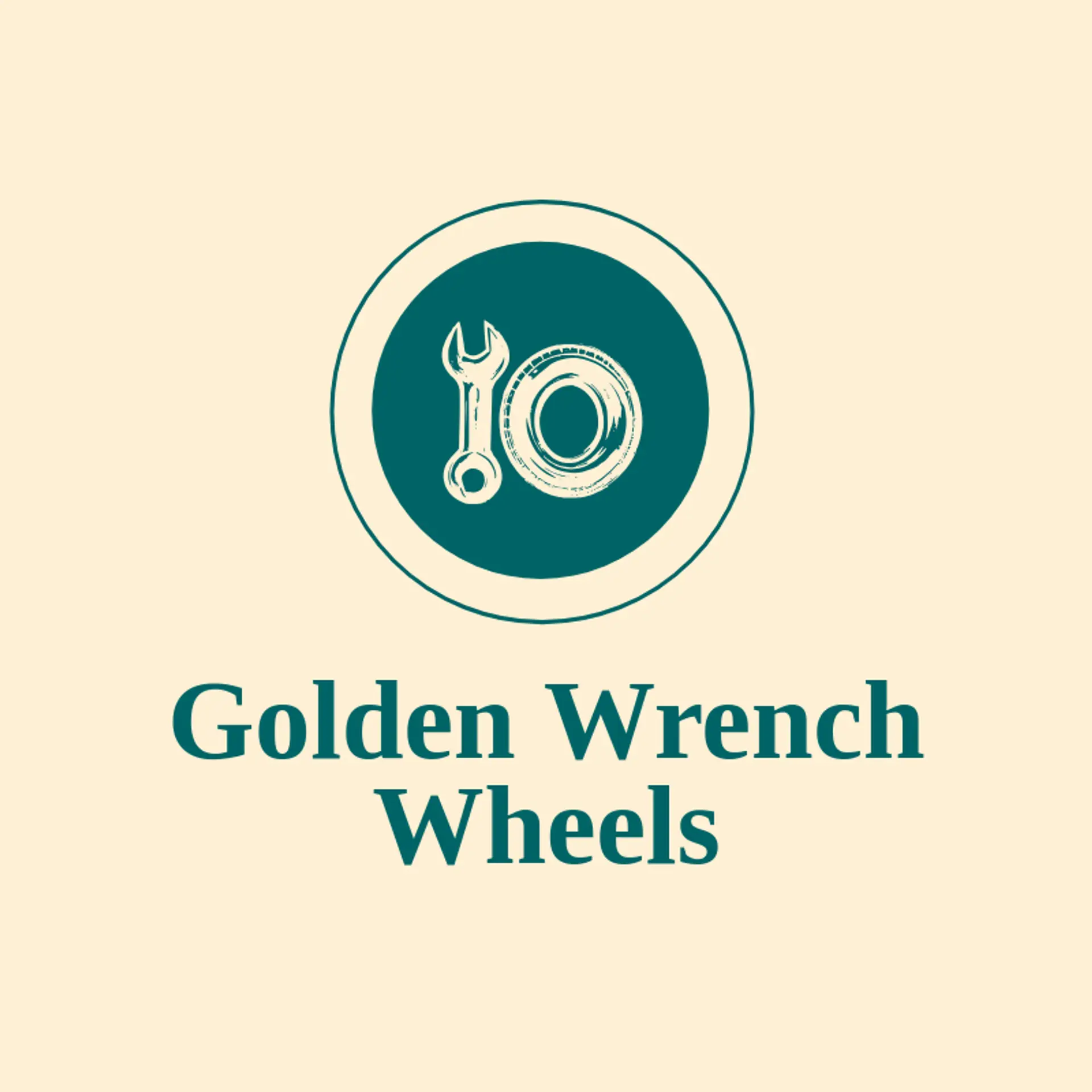 Golden Wrench Wheels logo for tire