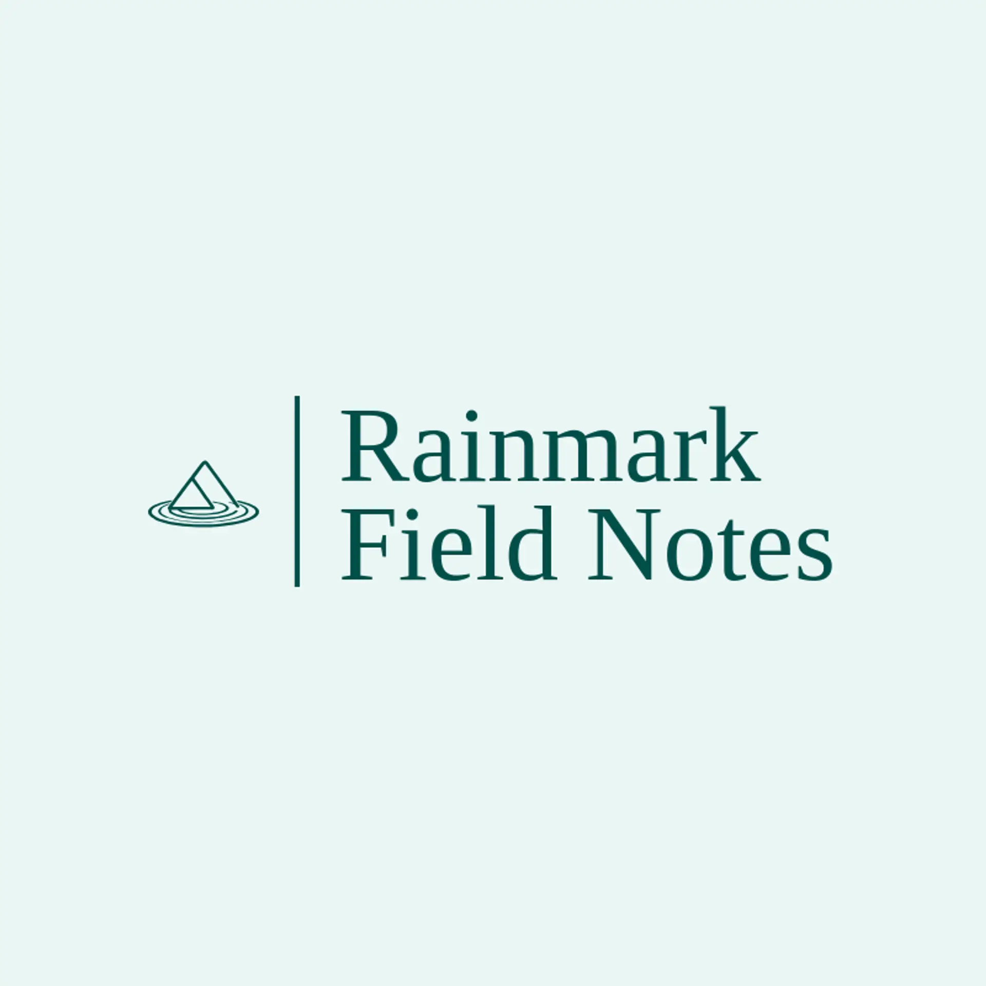 Rainmark Field Notes logo for rain