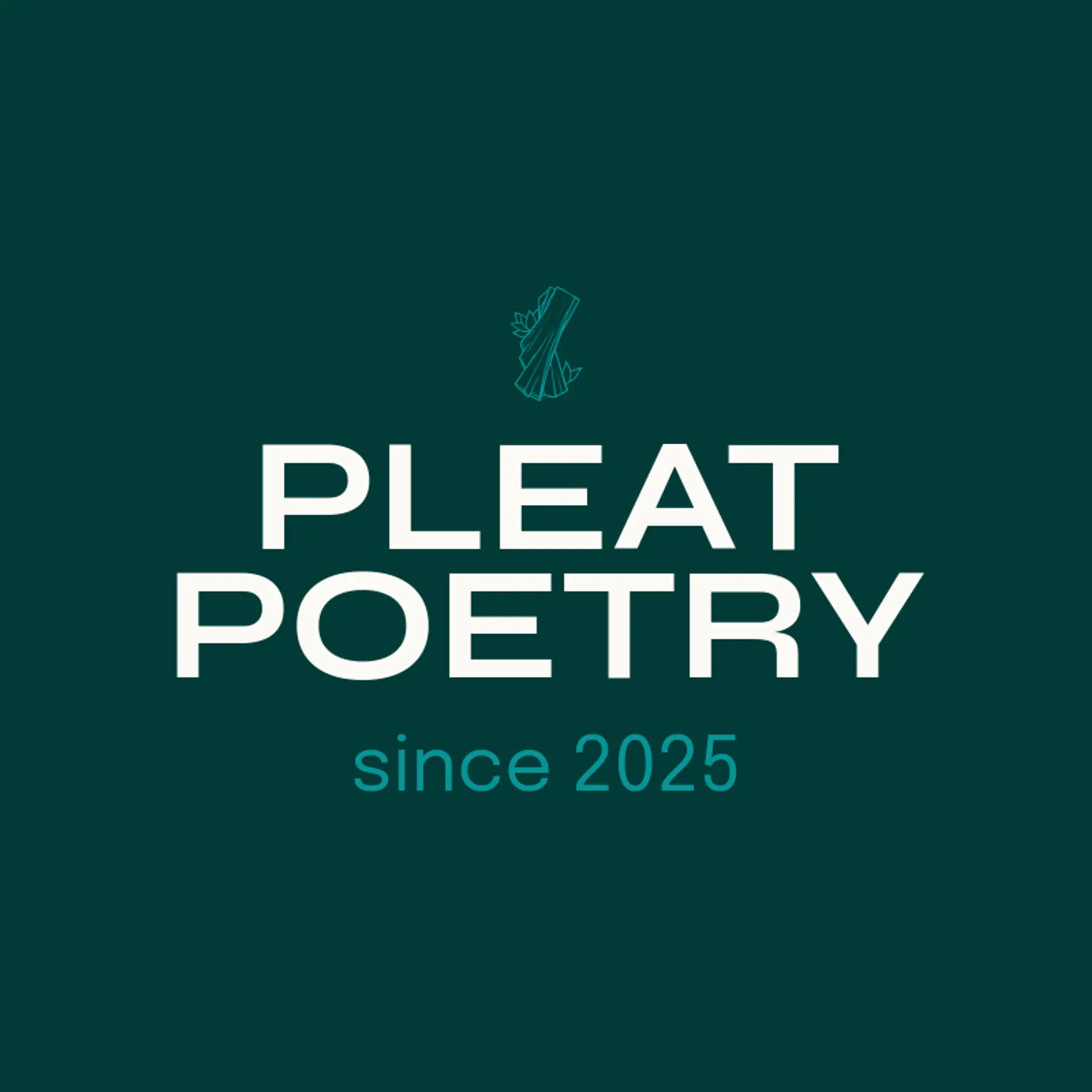 Pleat Poetry logo for saree