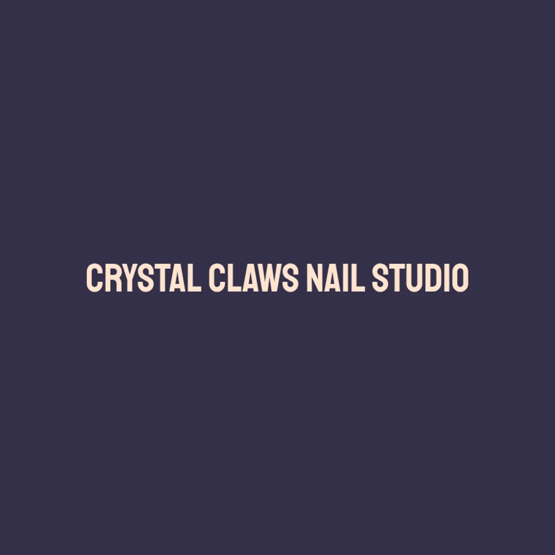 Crystal Claws Nail Studio logo for nail salon