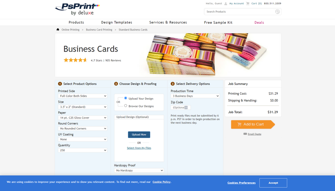 PsPrint business card maker