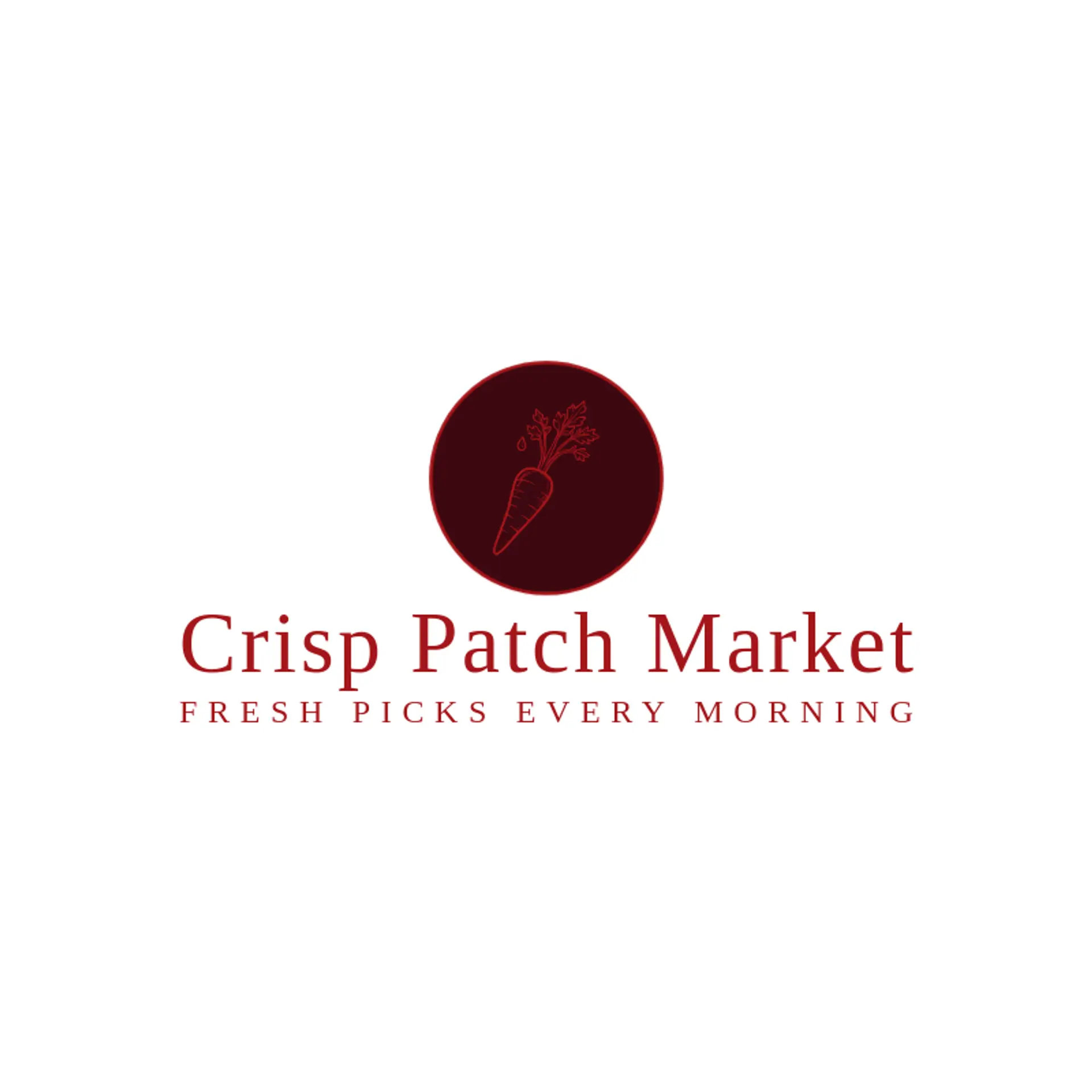 Crisp Patch Market logo for carrot