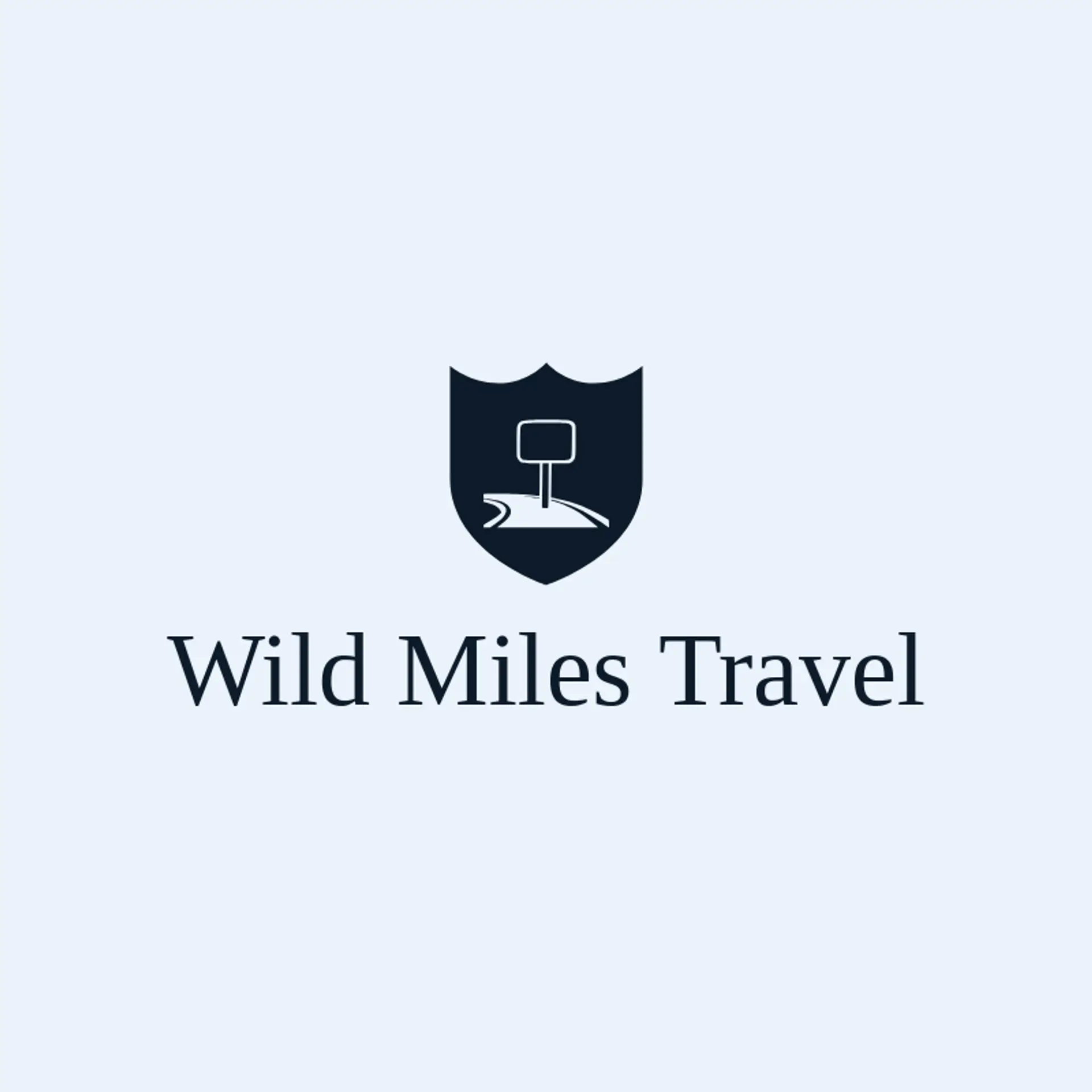 Wild Miles Travel logo for road trip