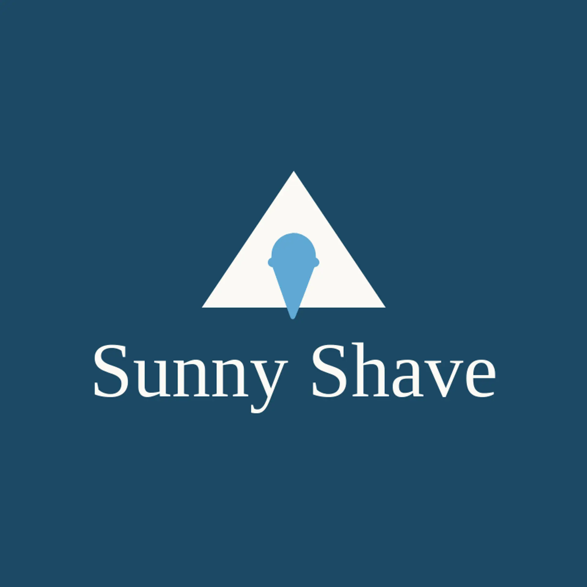 Sunny Shave logo for snow cone