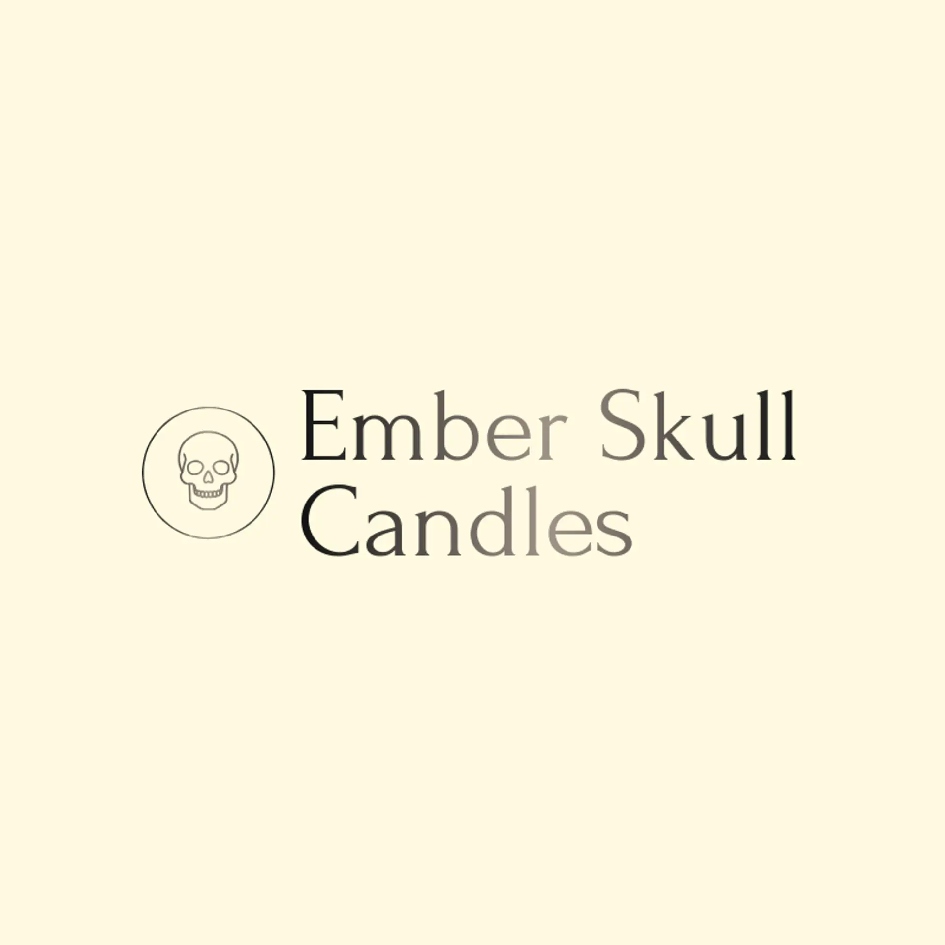Ember Skull Candles logo for skull