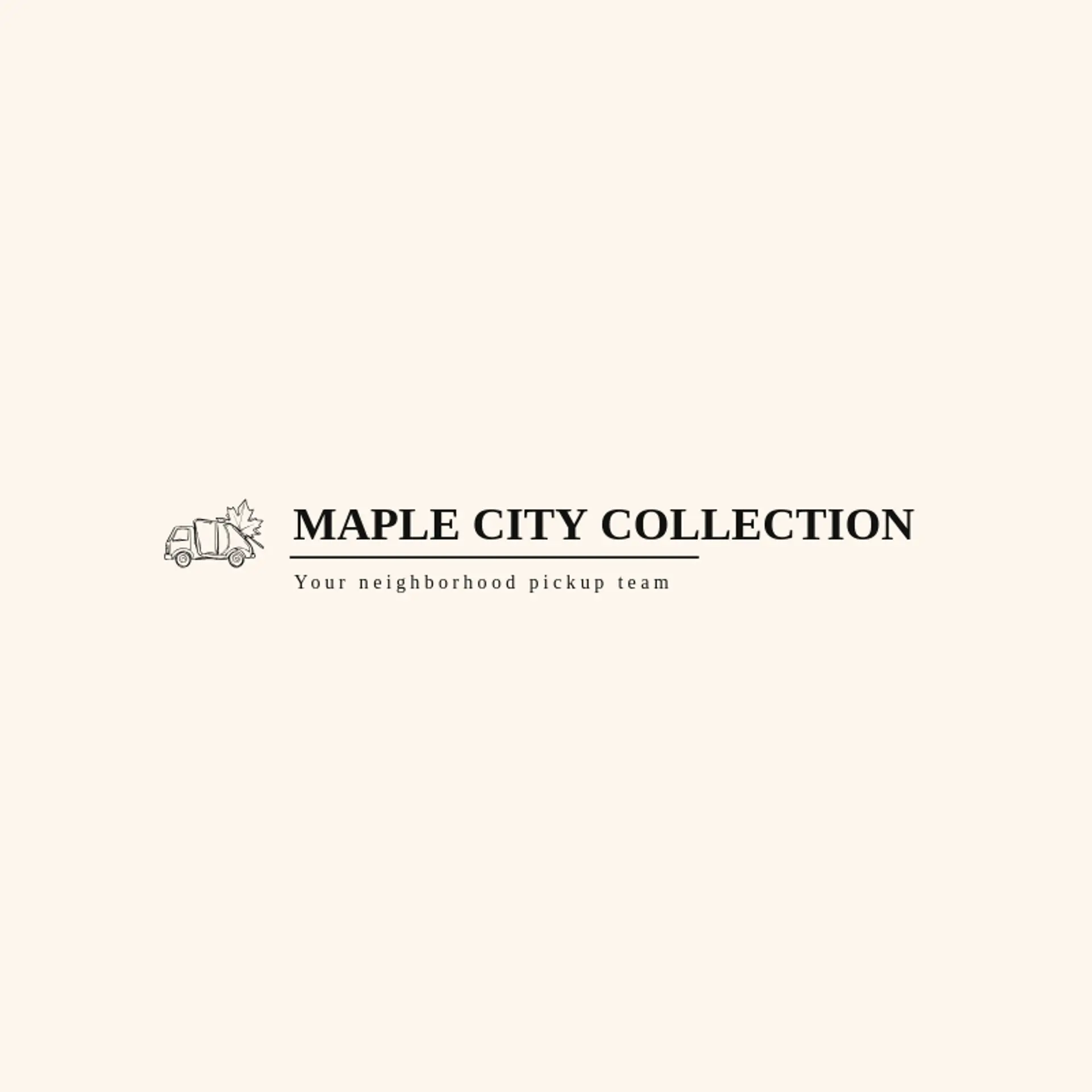 Maple City Collection logo for garbage