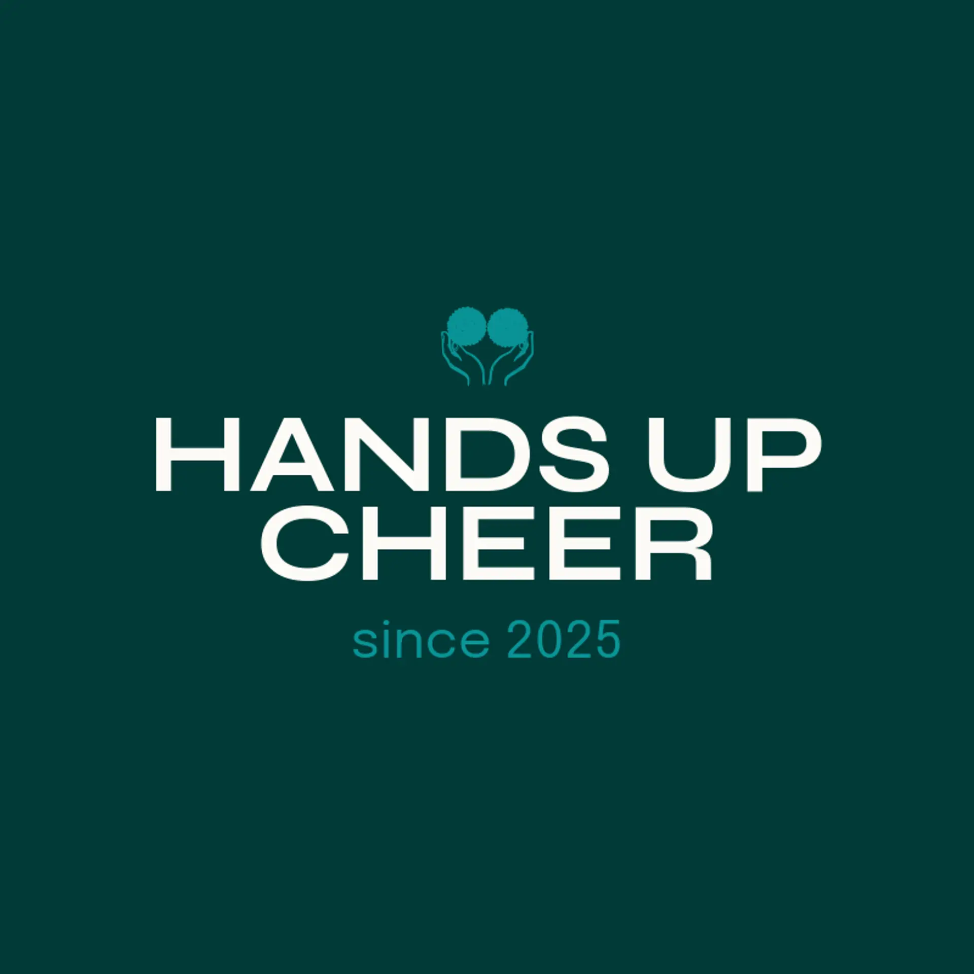 Hands Up Cheer logo for cheerleading