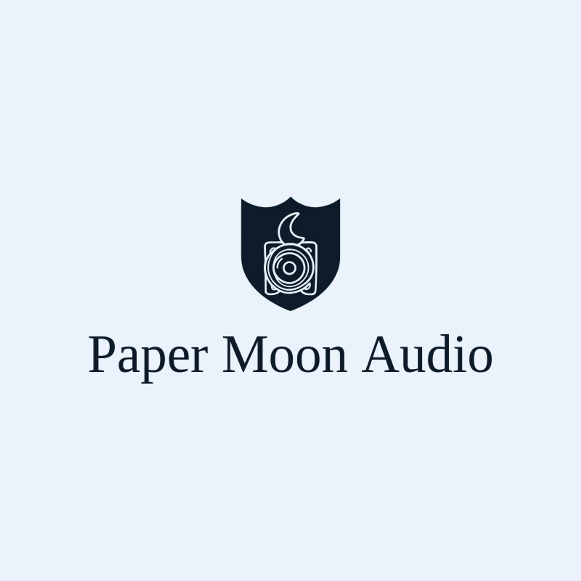 Paper Moon Audio logo for stereo