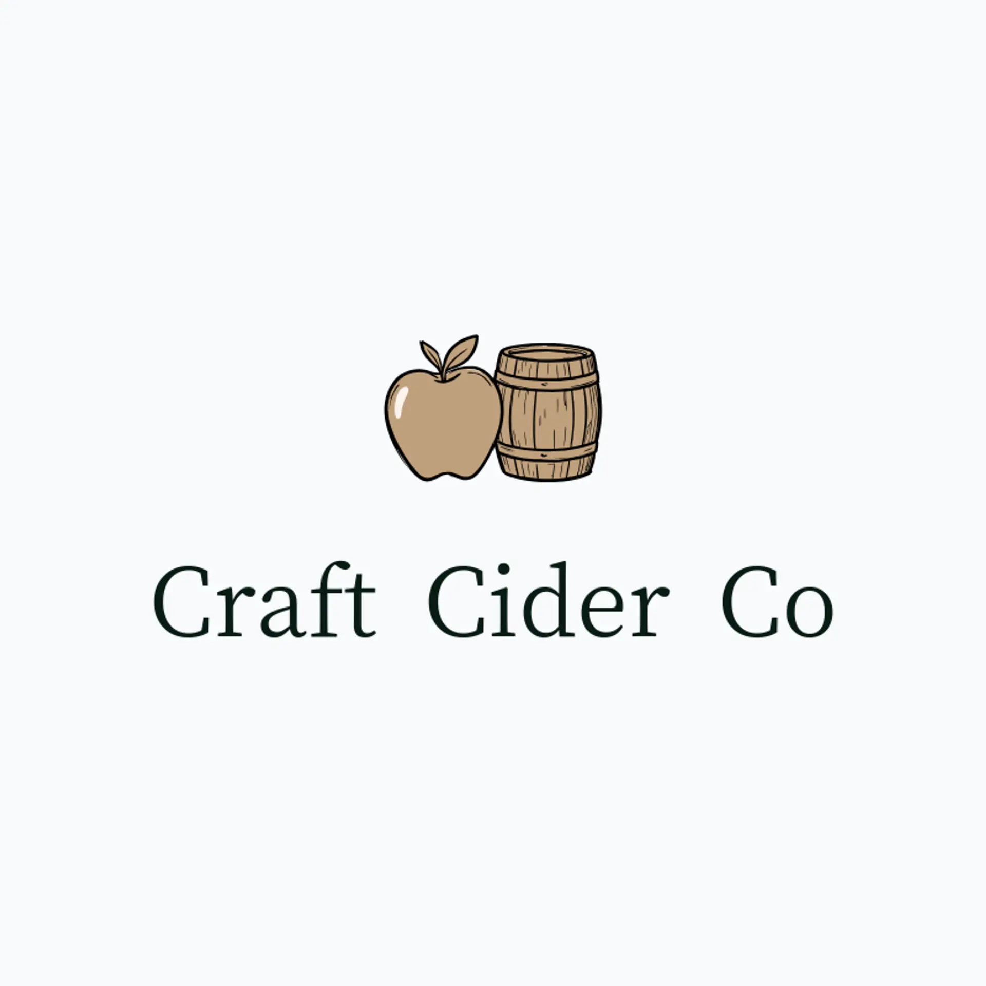 Craft Cider Co logo for apple