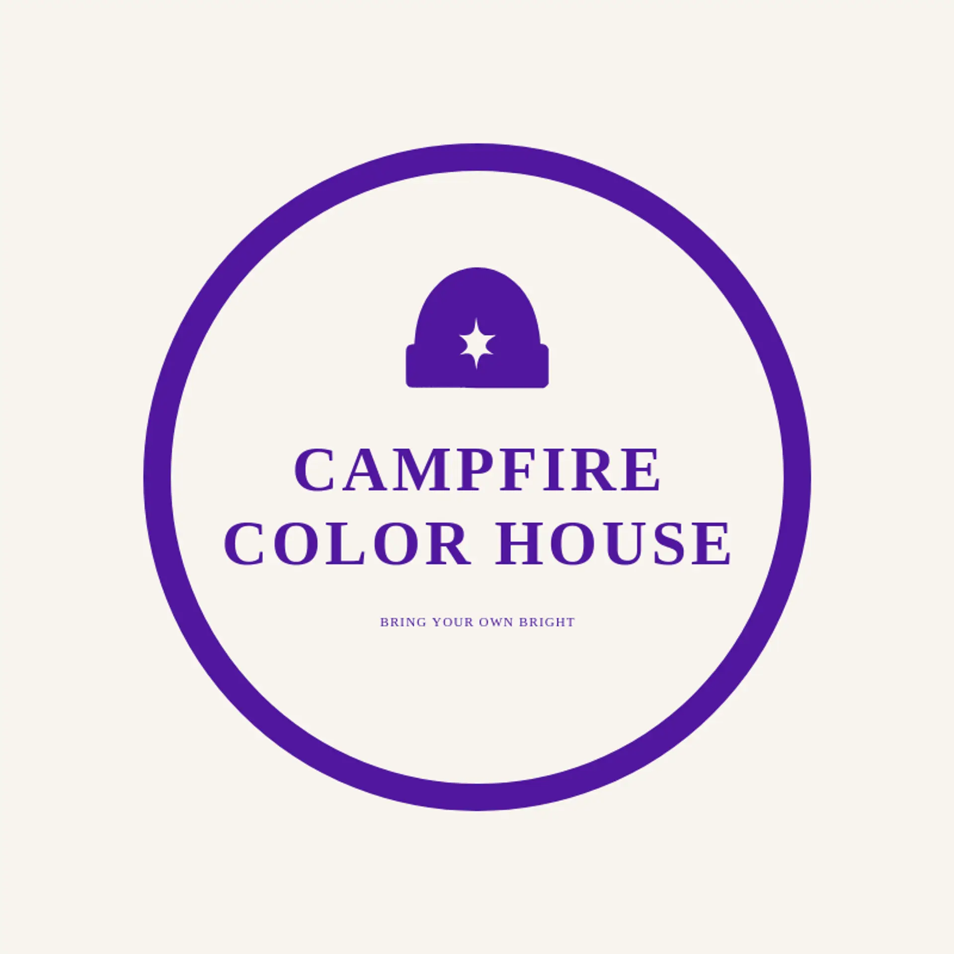 Campfire Color House logo for beanie