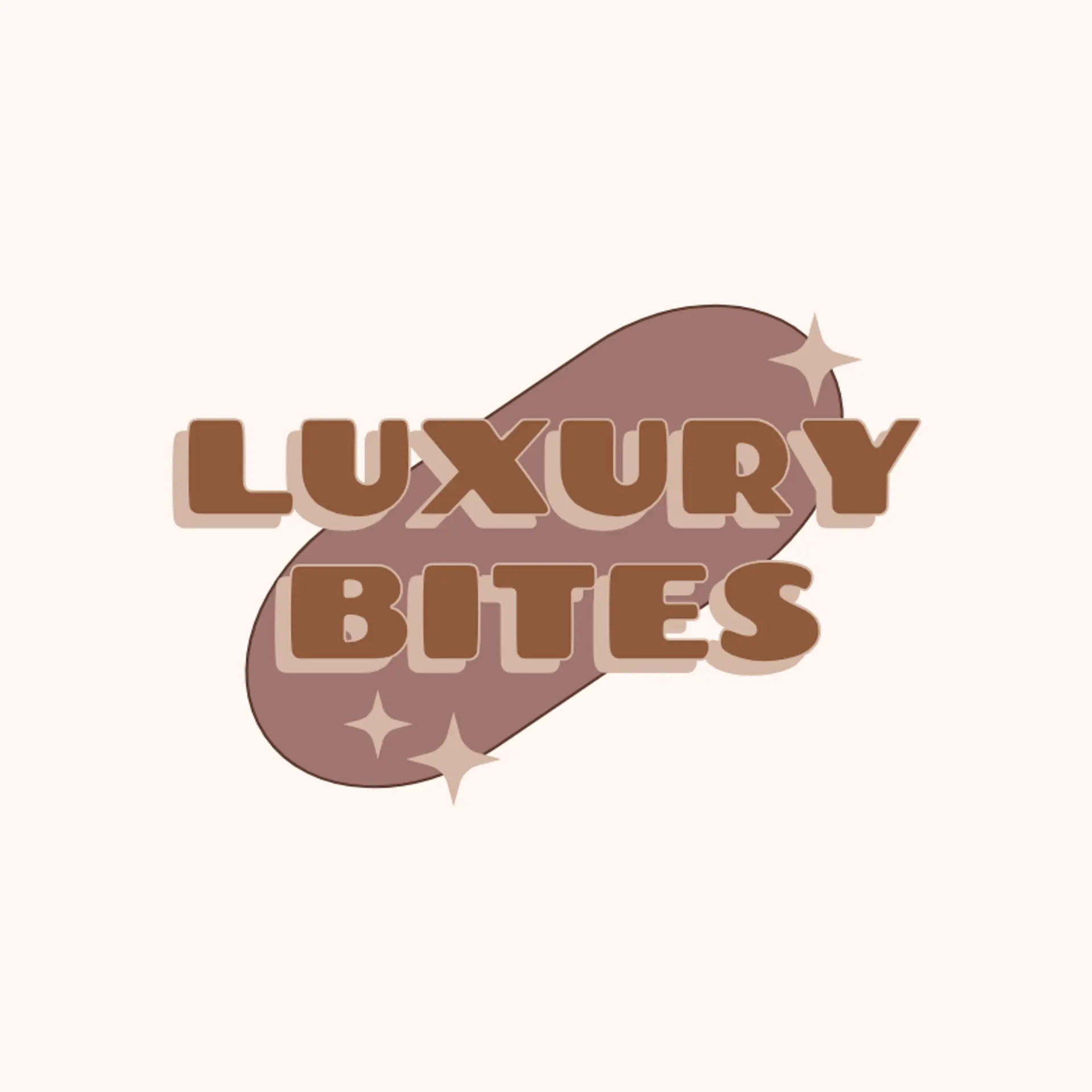 Luxury Bites logo for fine dining restaurant