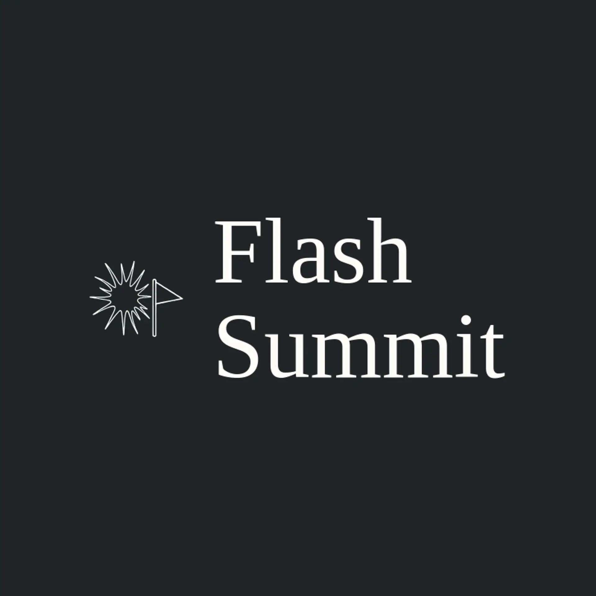 Flash Summit logo for flash