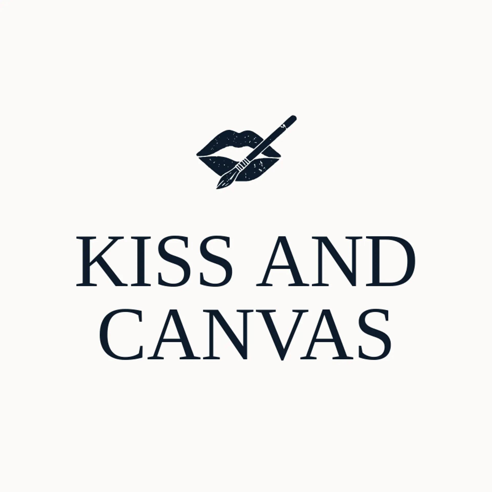 Kiss and Canvas logo for lips