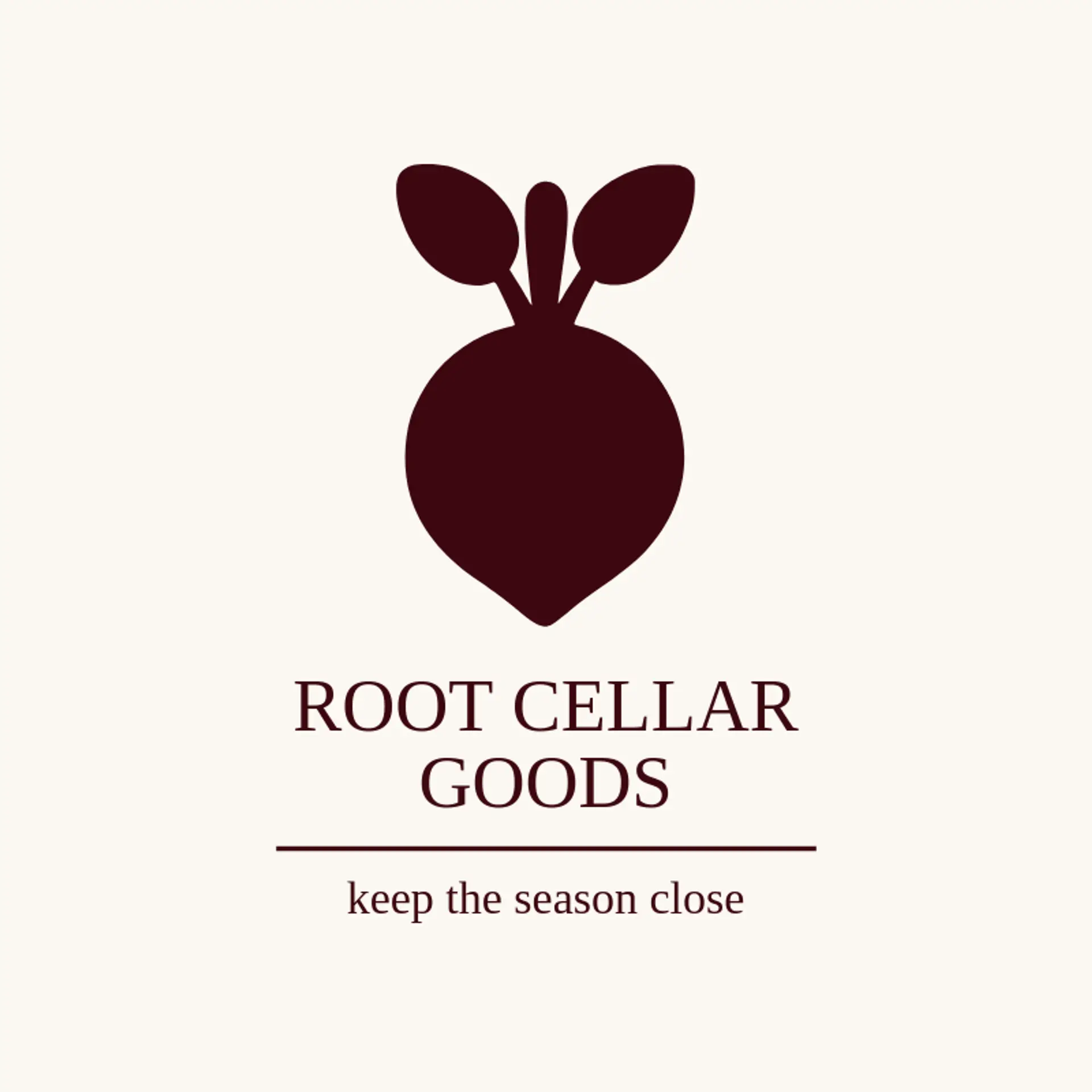 Root Cellar Goods logo for harvest