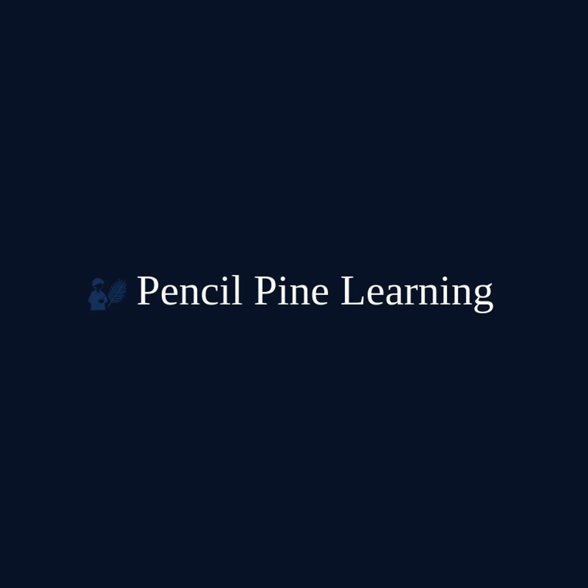 Pencil Pine Learning logo for student