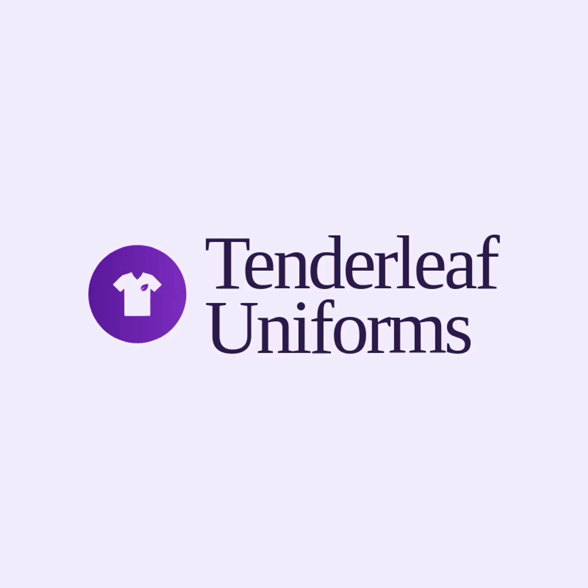Tenderleaf Uniforms logo for scrub