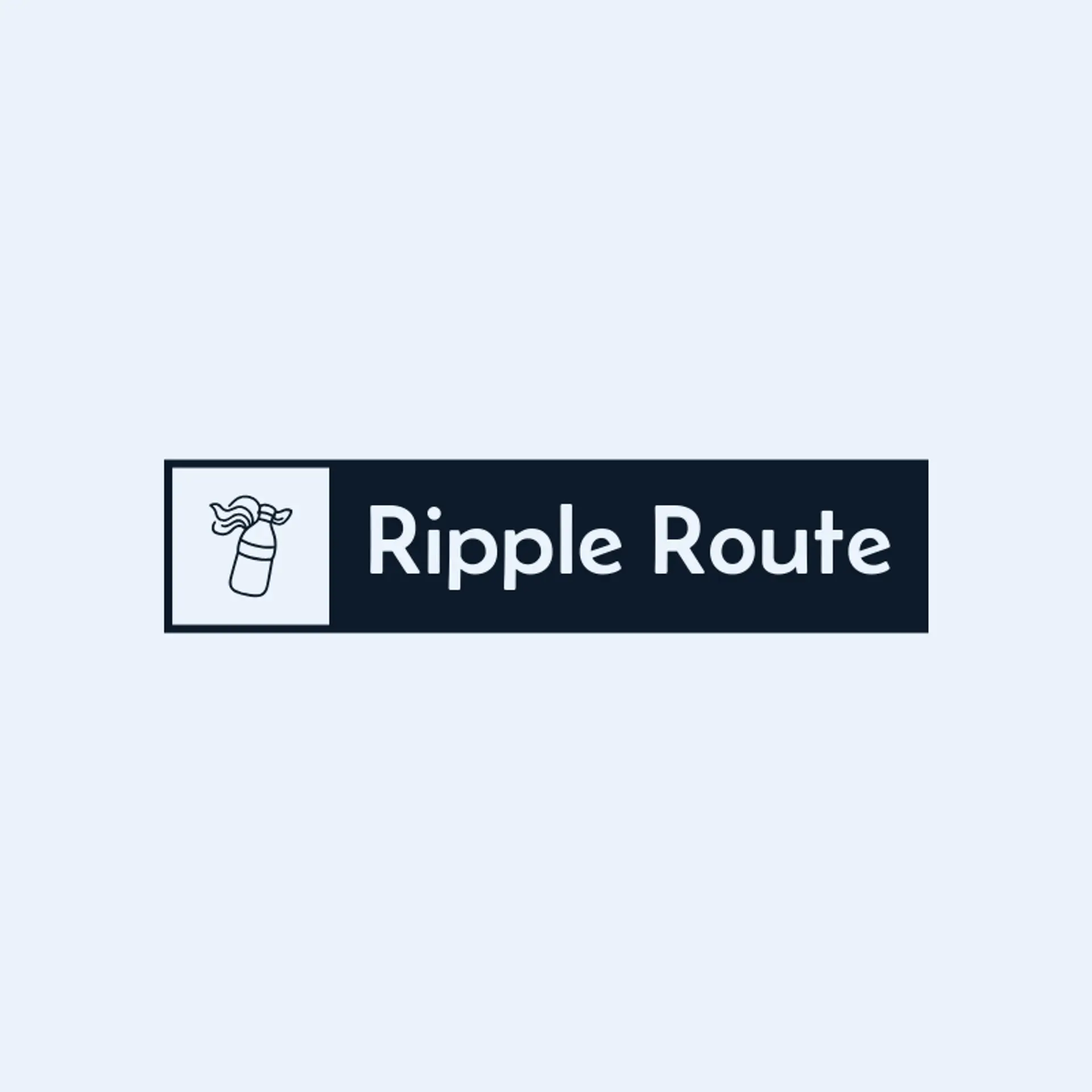 Ripple Route logo for water bottle