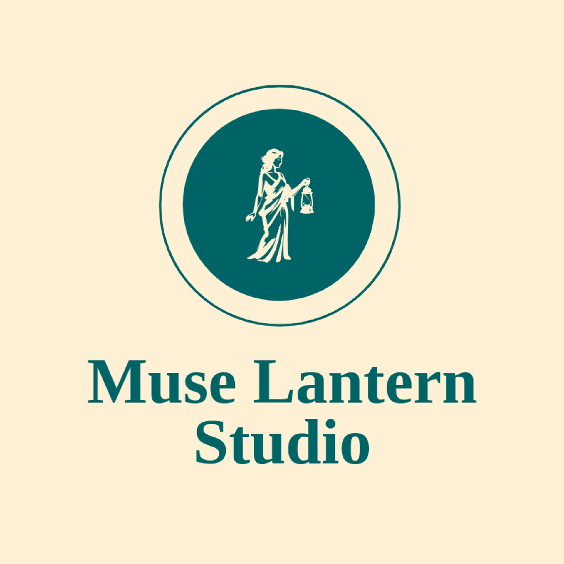 Muse Lantern Studio logo for greek mythology