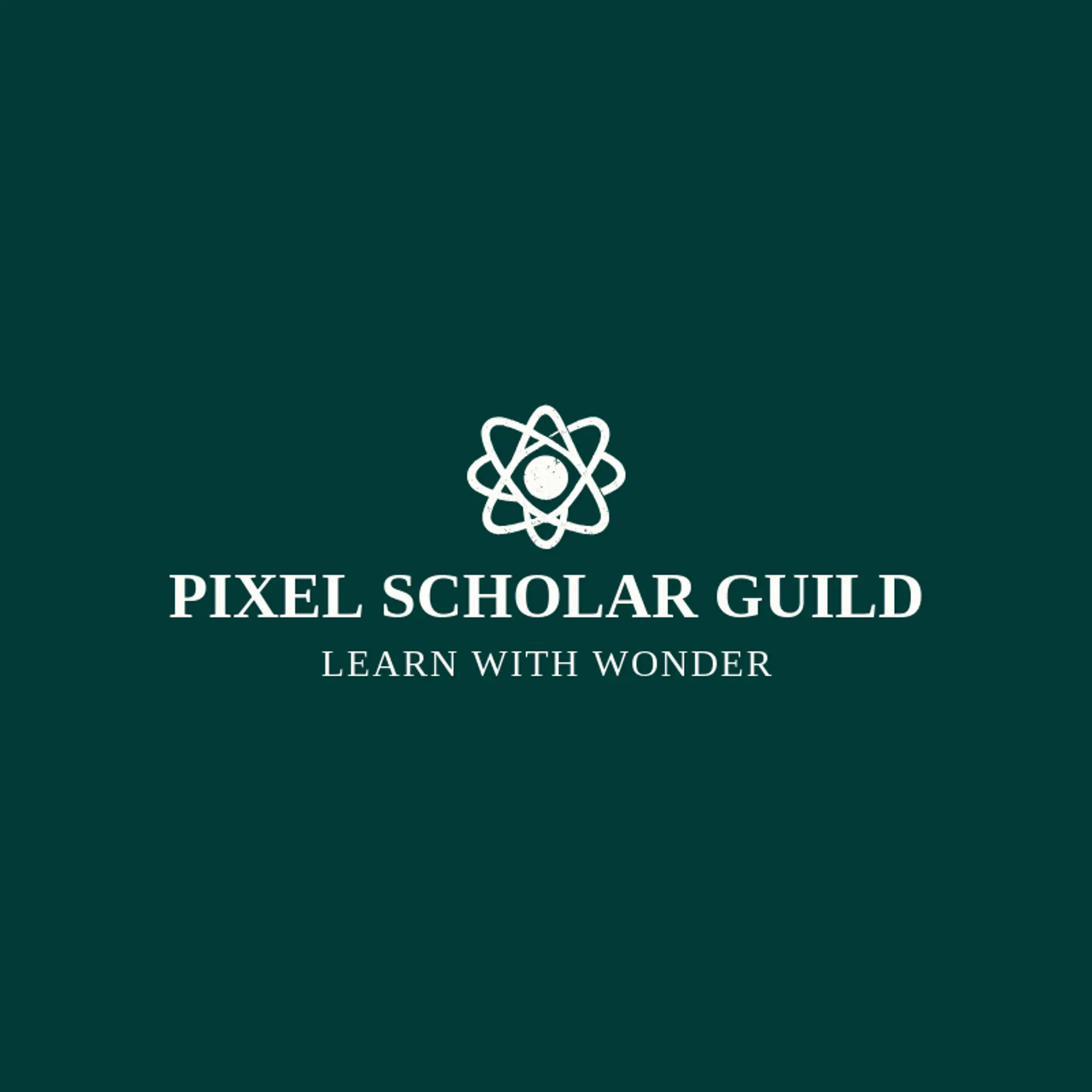 Pixel Scholar Guild logo for nerd