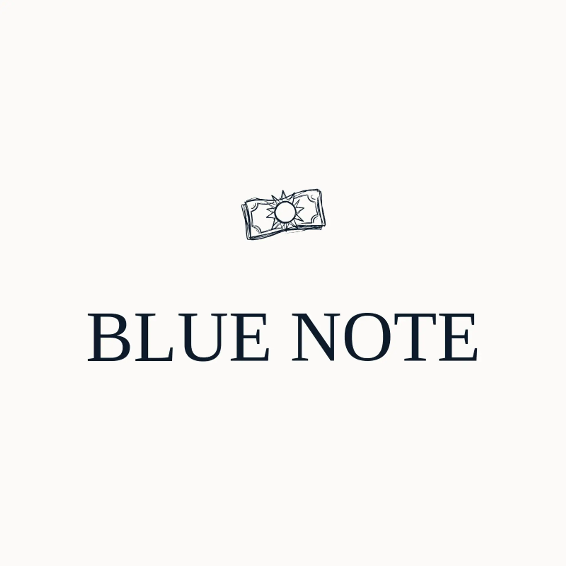 Blue Note logo for cash