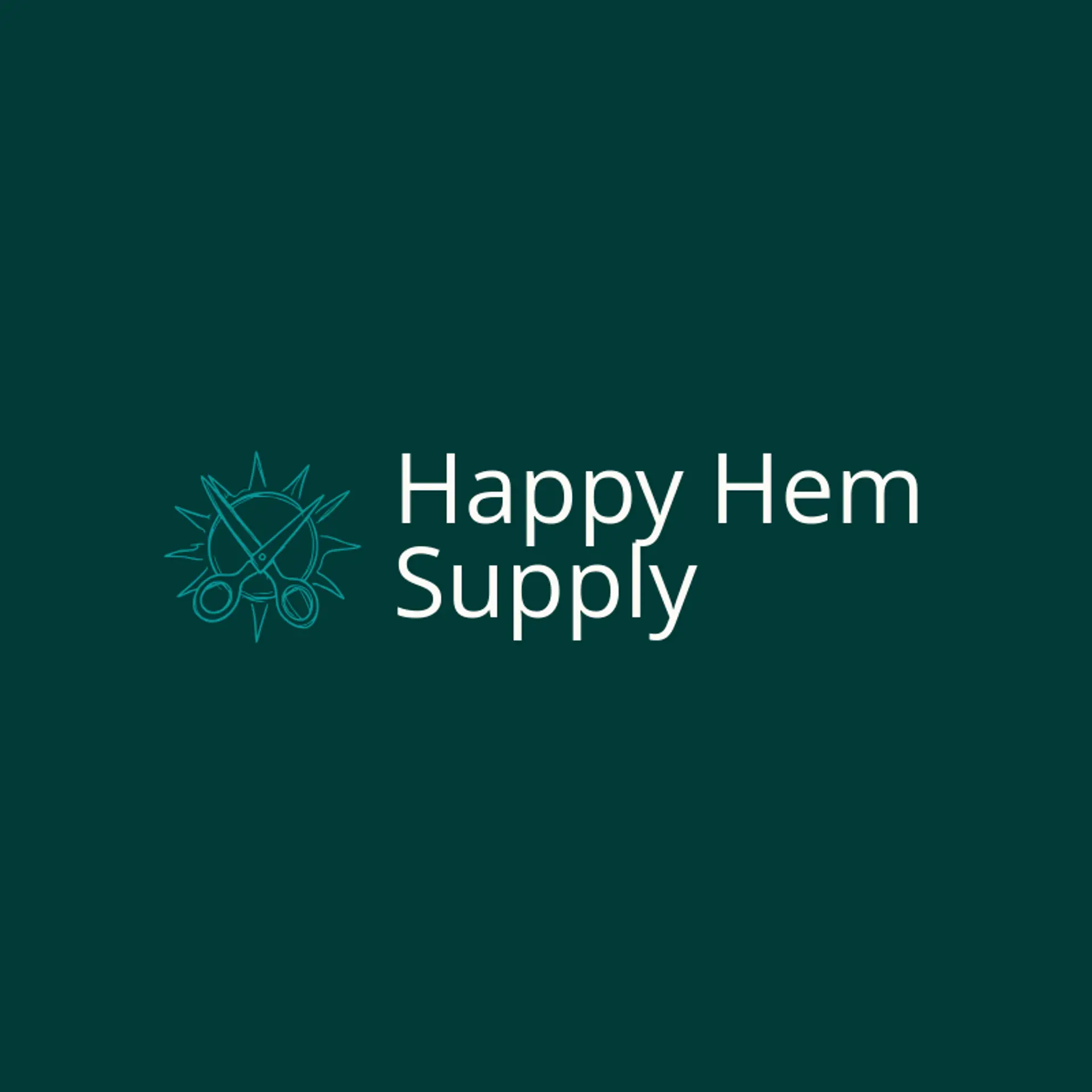 Happy Hem Supply logo for stitching