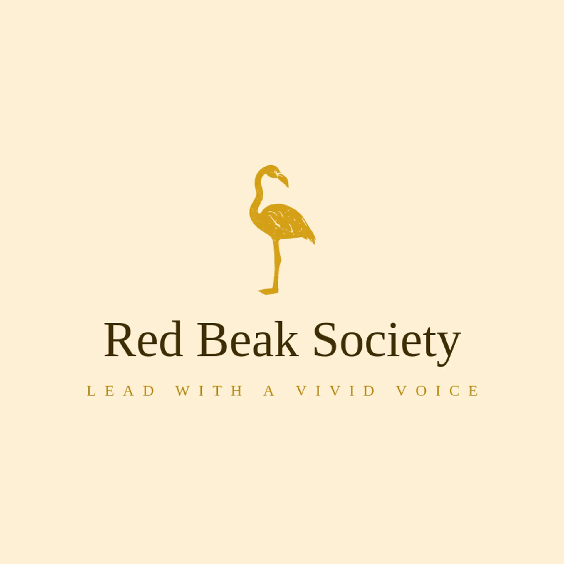 Red Beak Society logo for flamingo