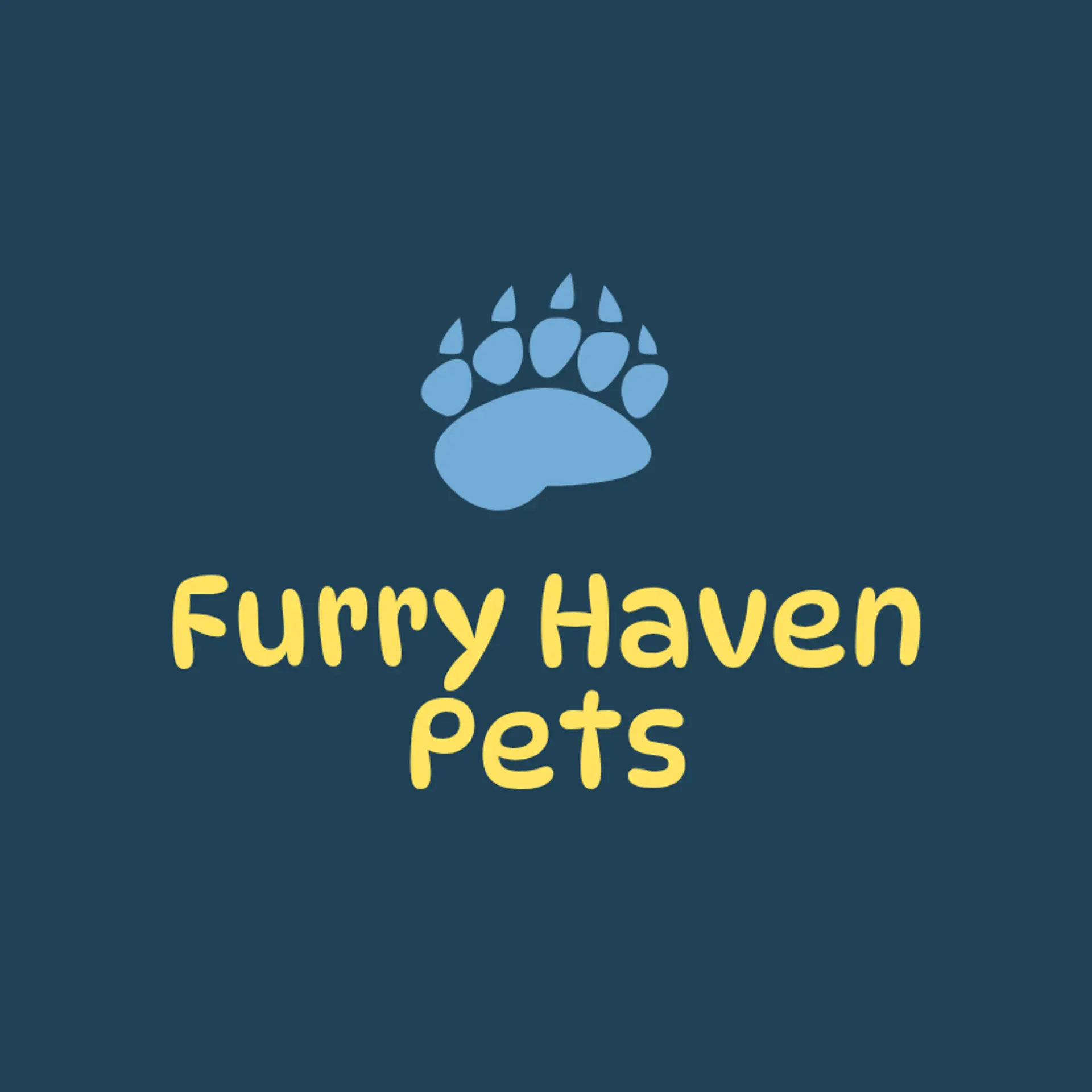 Furry Haven Pets logo for pet store