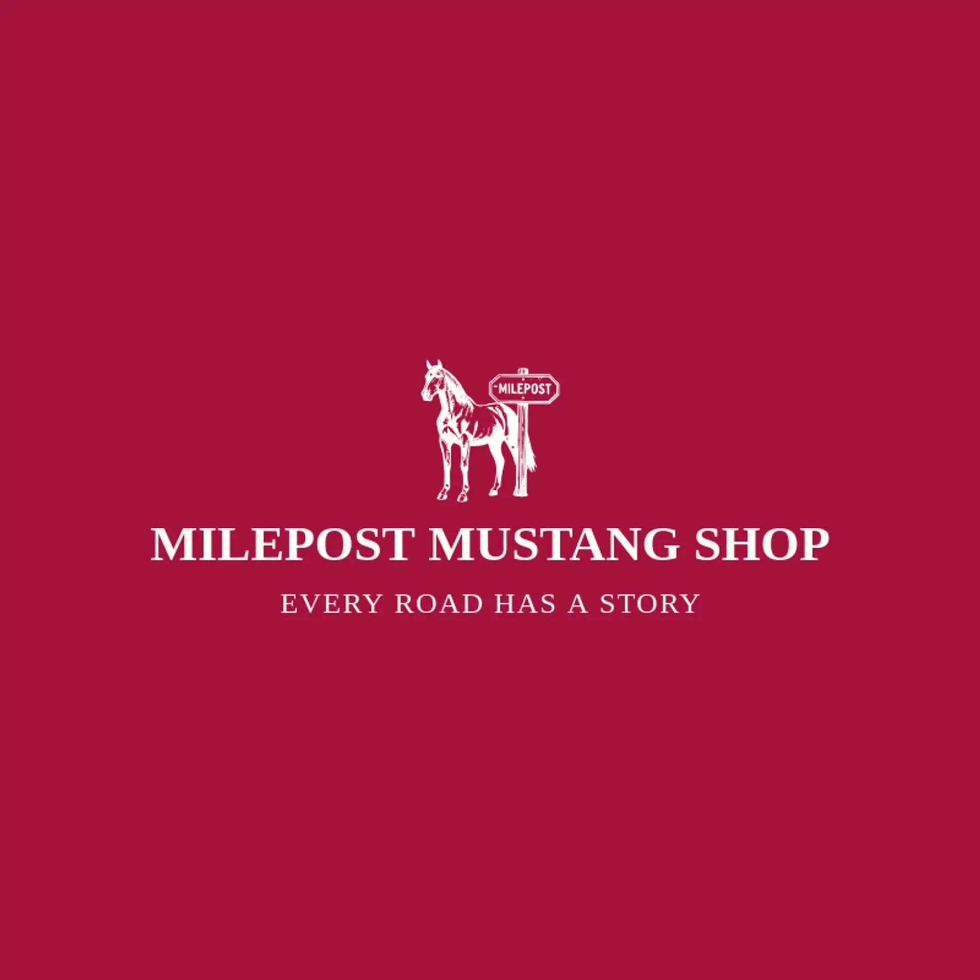Milepost Mustang Shop logo for mustang