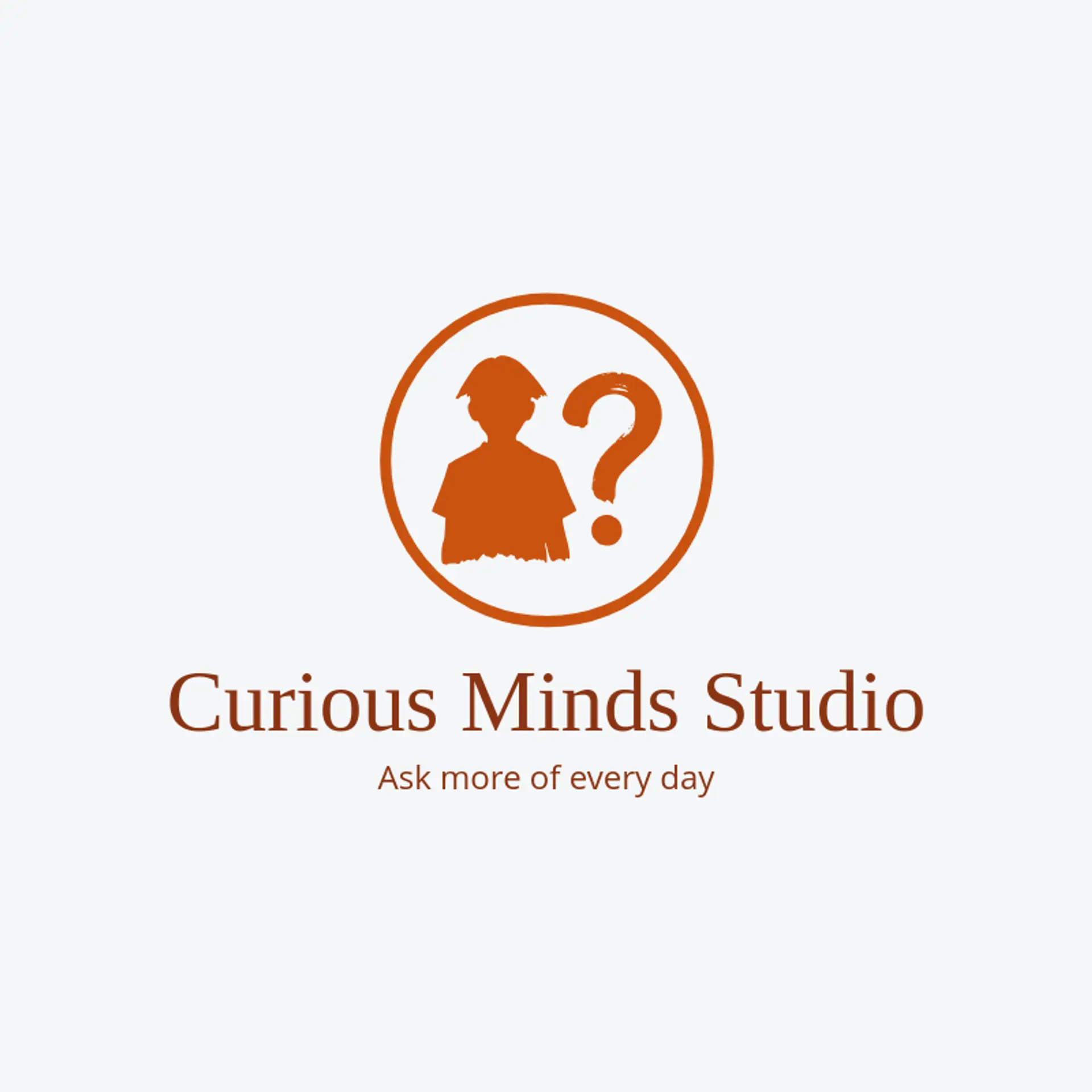 Curious Minds Studio logo for student