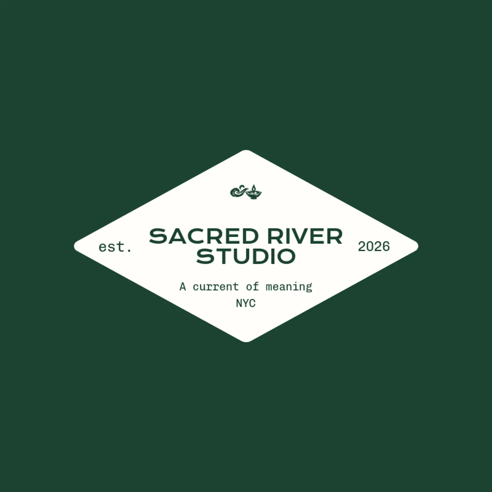Sacred River Studio logo for hindu
