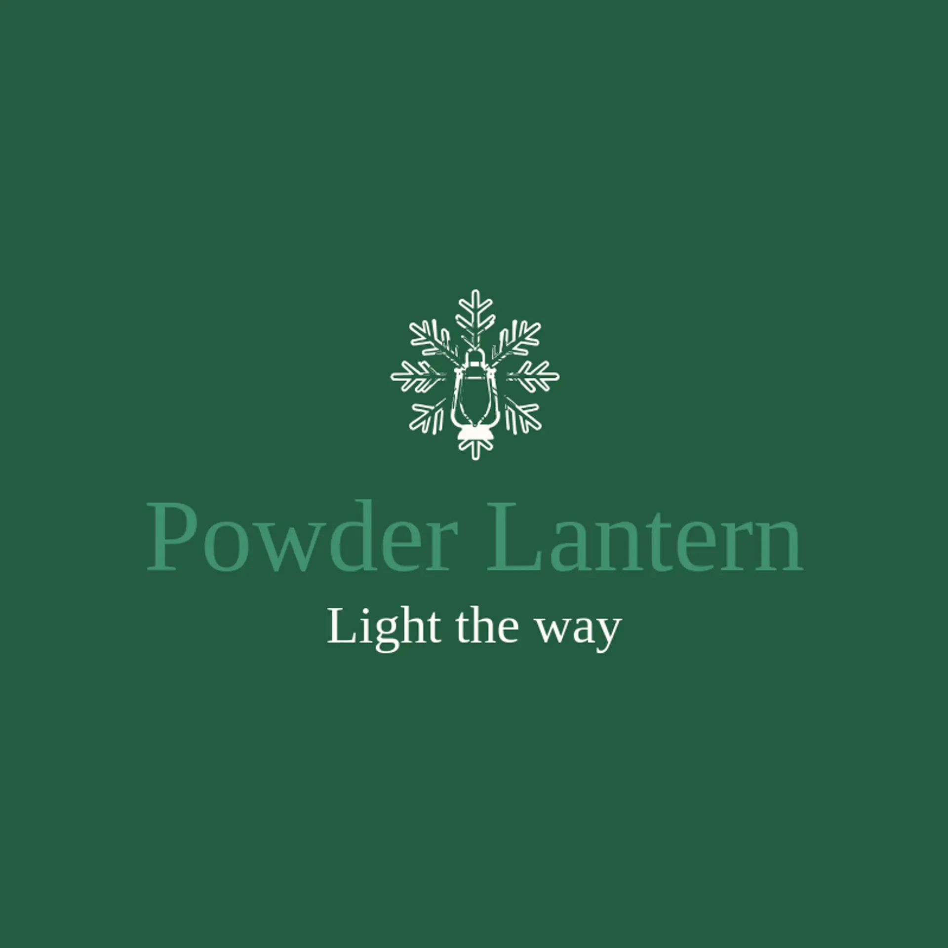 Powder Lantern logo for snow