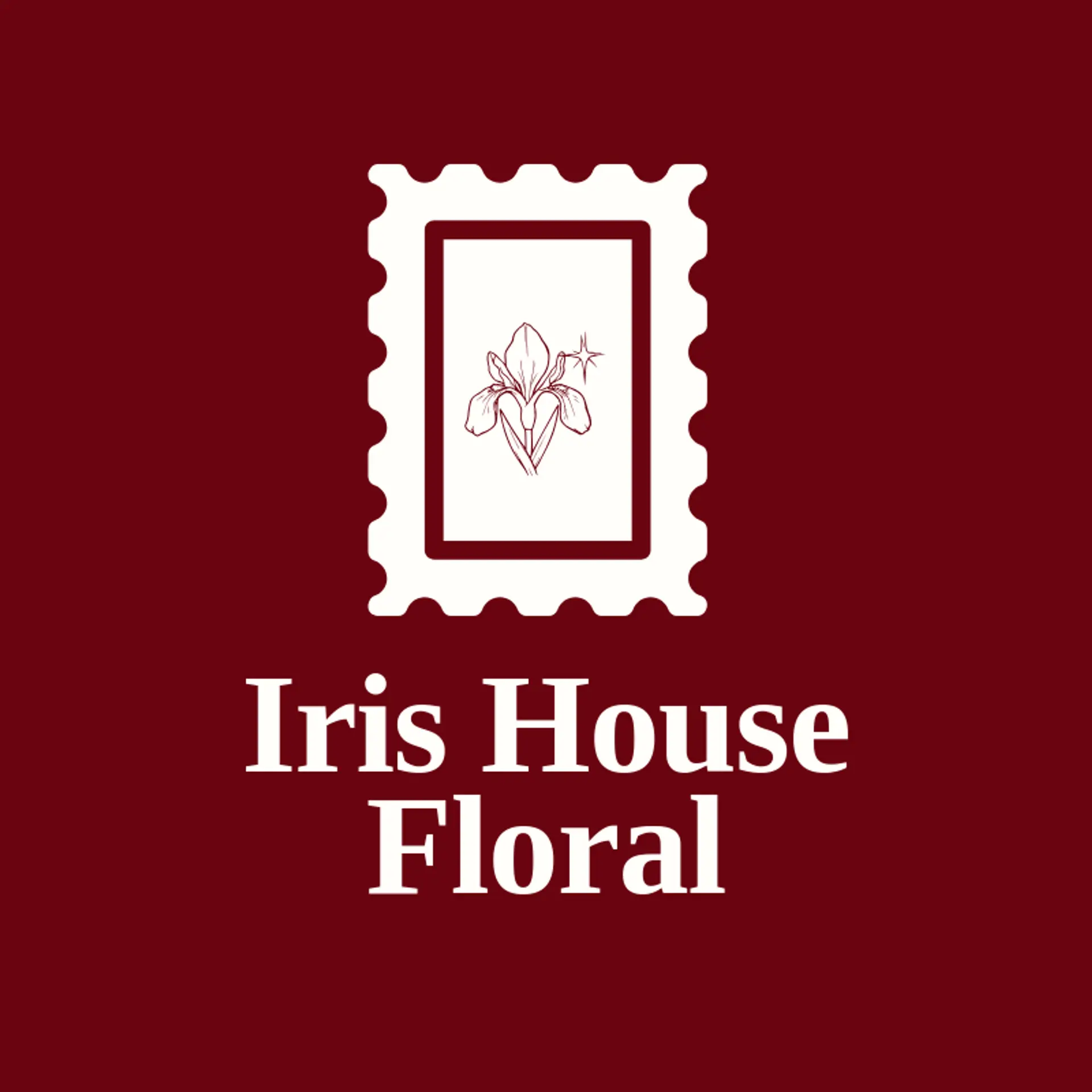 Iris House Floral logo for iris