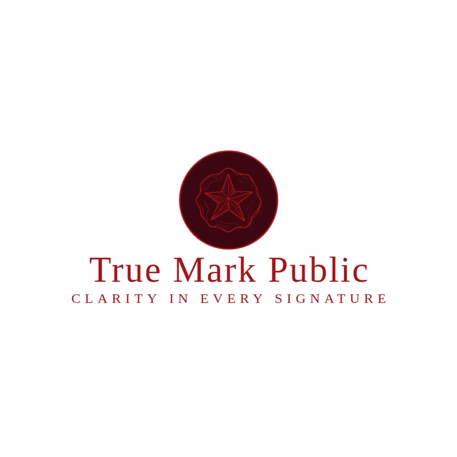 True Mark Public logo for notary public