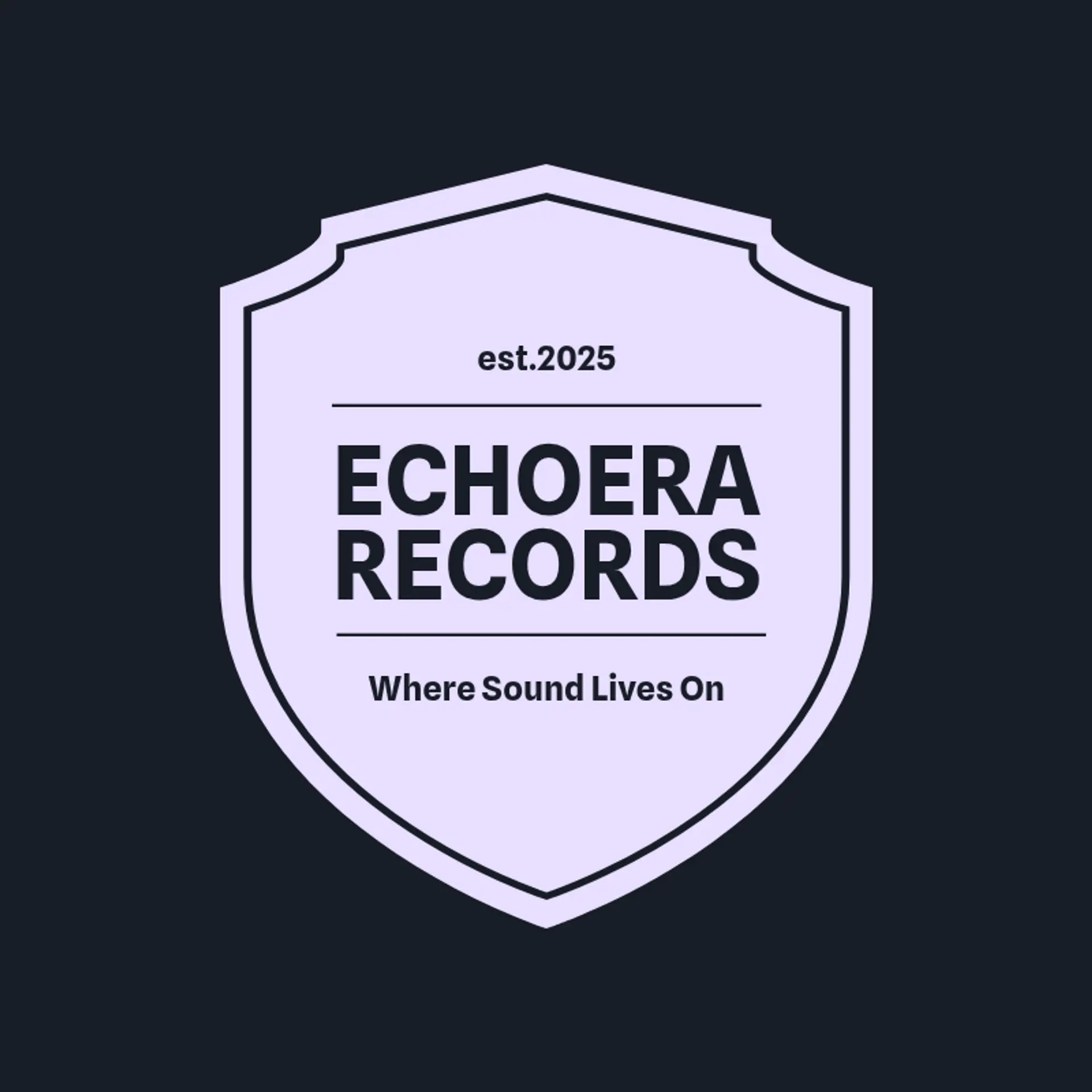 EchoEra Records logo for music label
