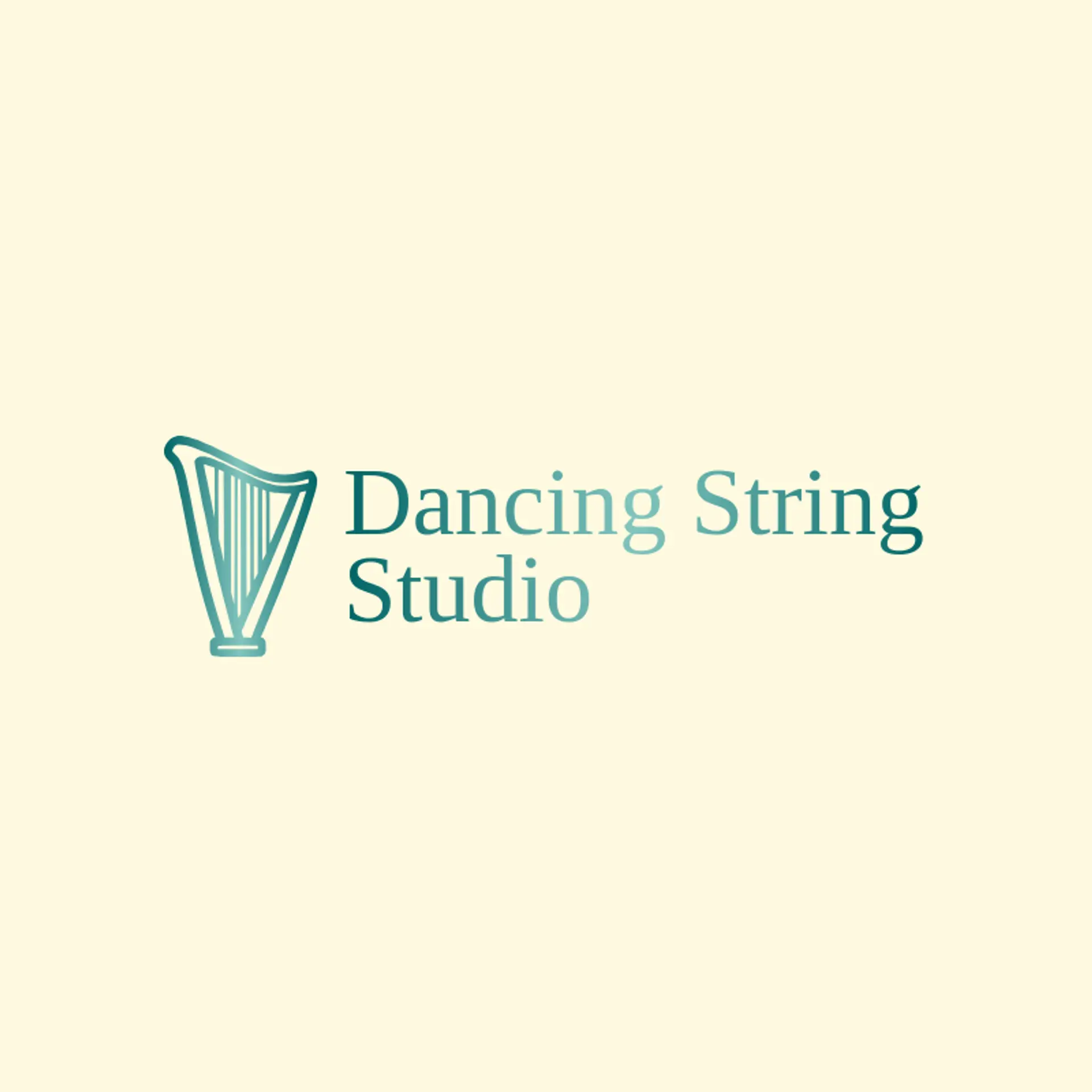 Dancing String Studio logo for harp